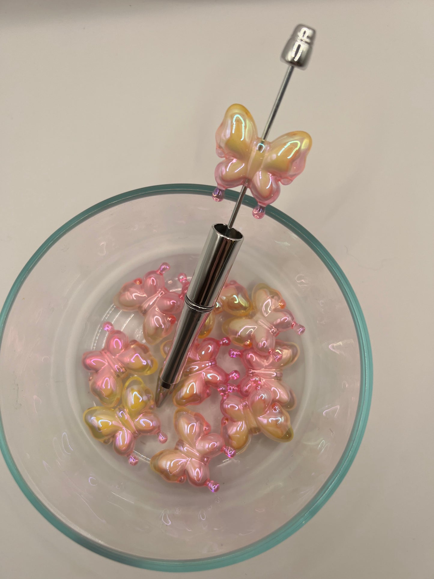 Acrylic Butterfly Beads