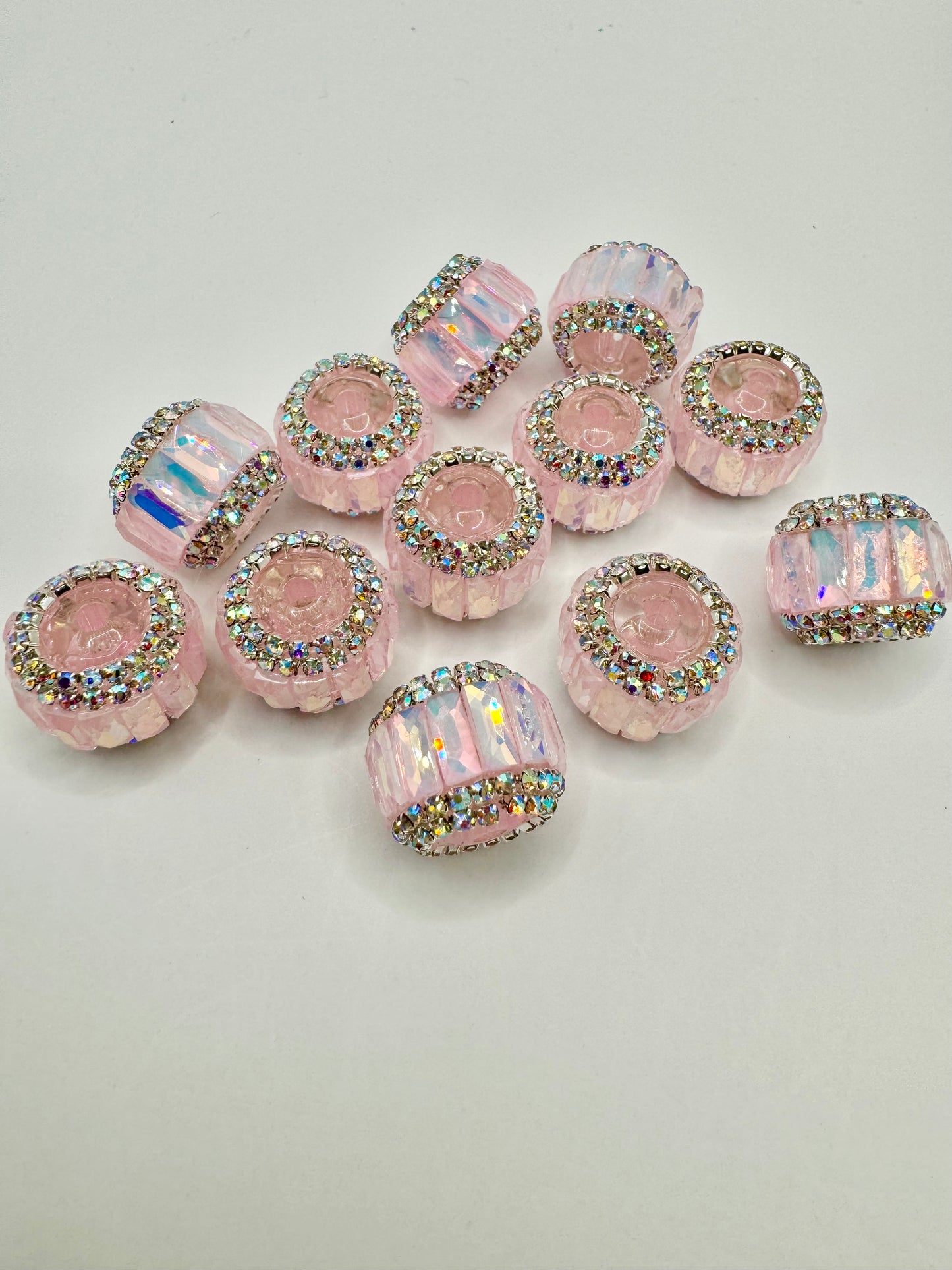Pink Rhinestone Bead