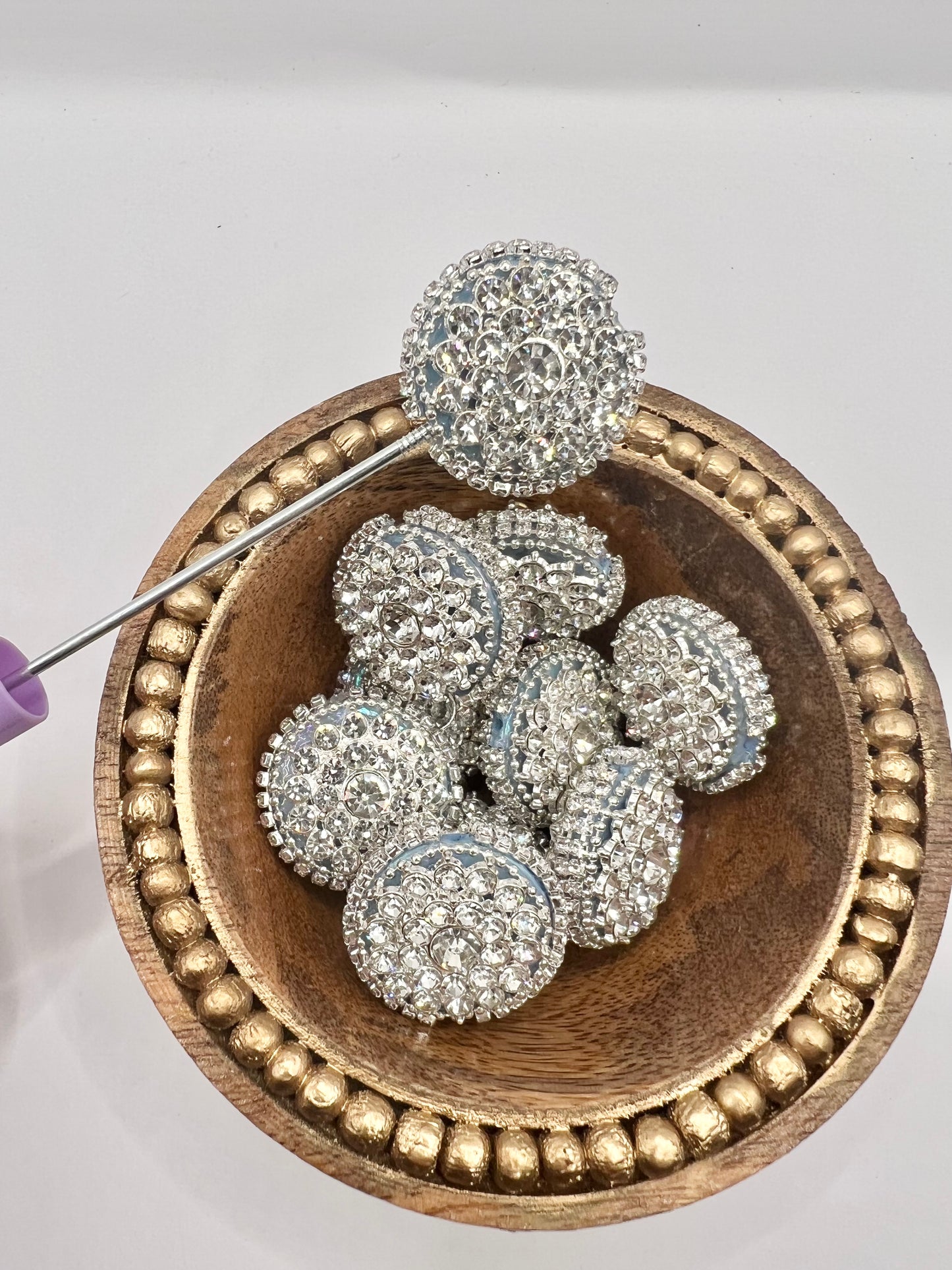 Circle Rhinestone Topper