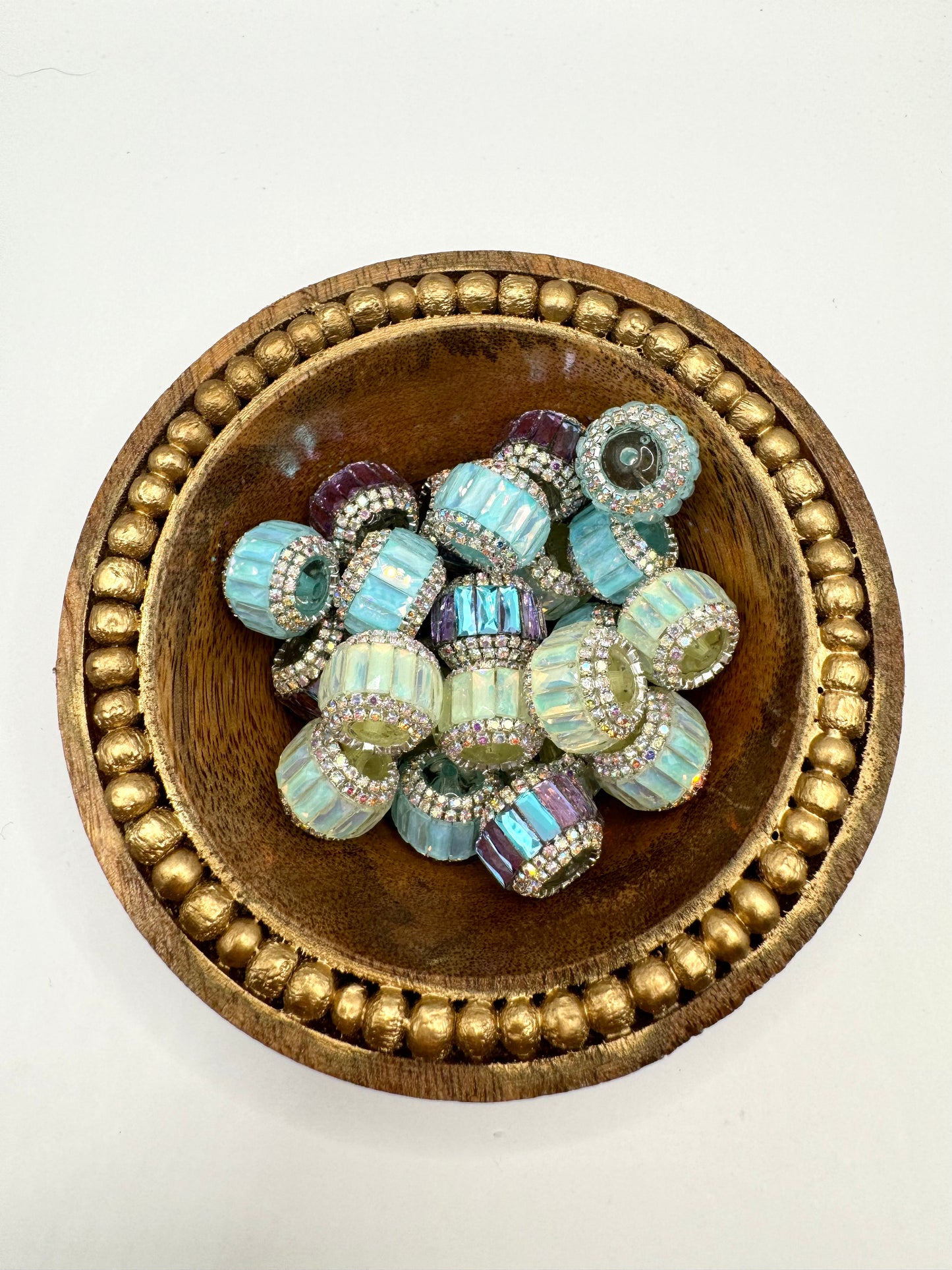 Rhinestone embellished Bead