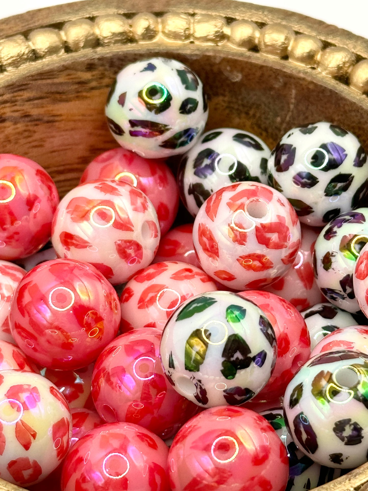 15mm Mix Color Lip Bead