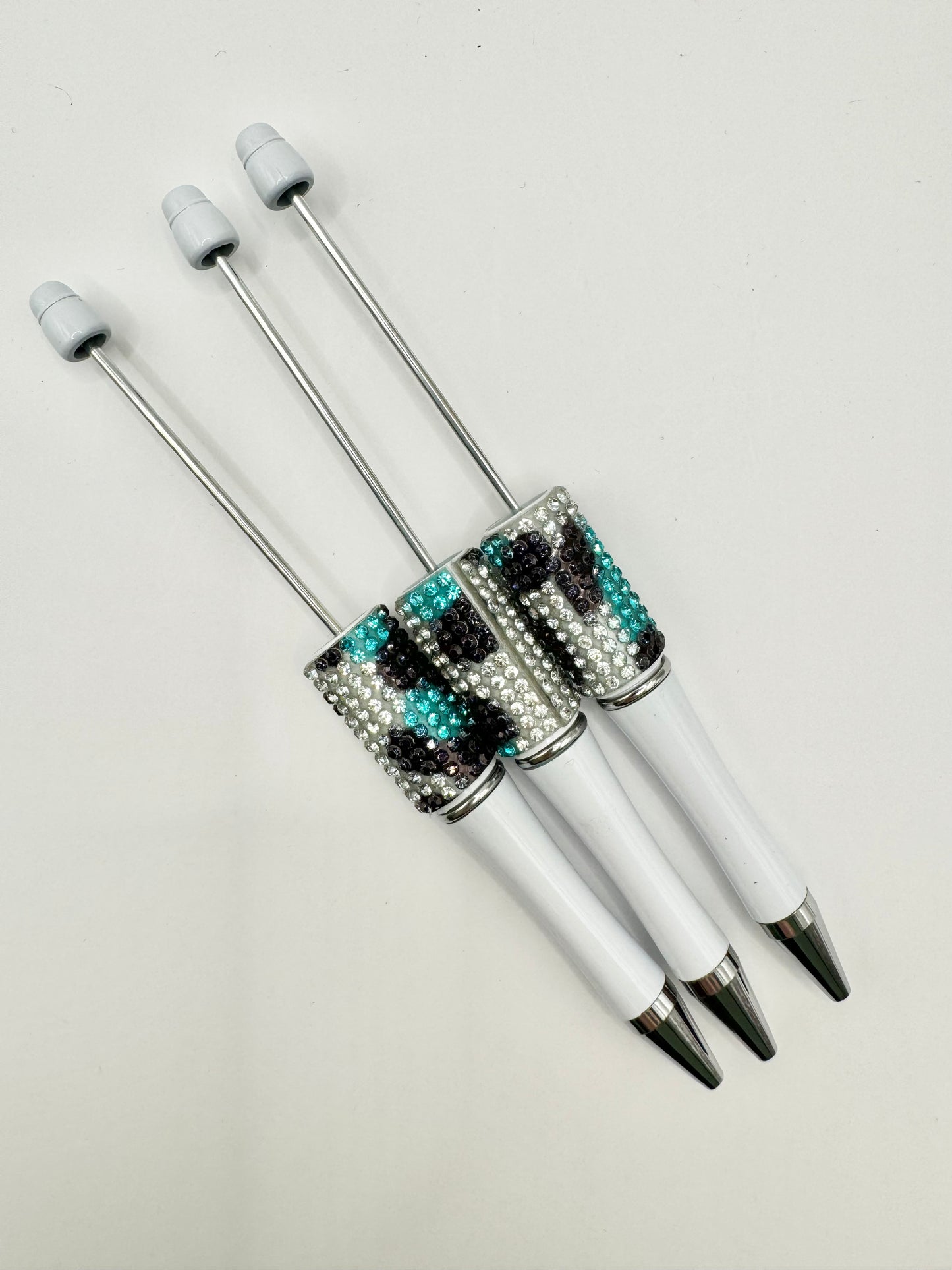 Blue Leopard Bling DIY Pen
