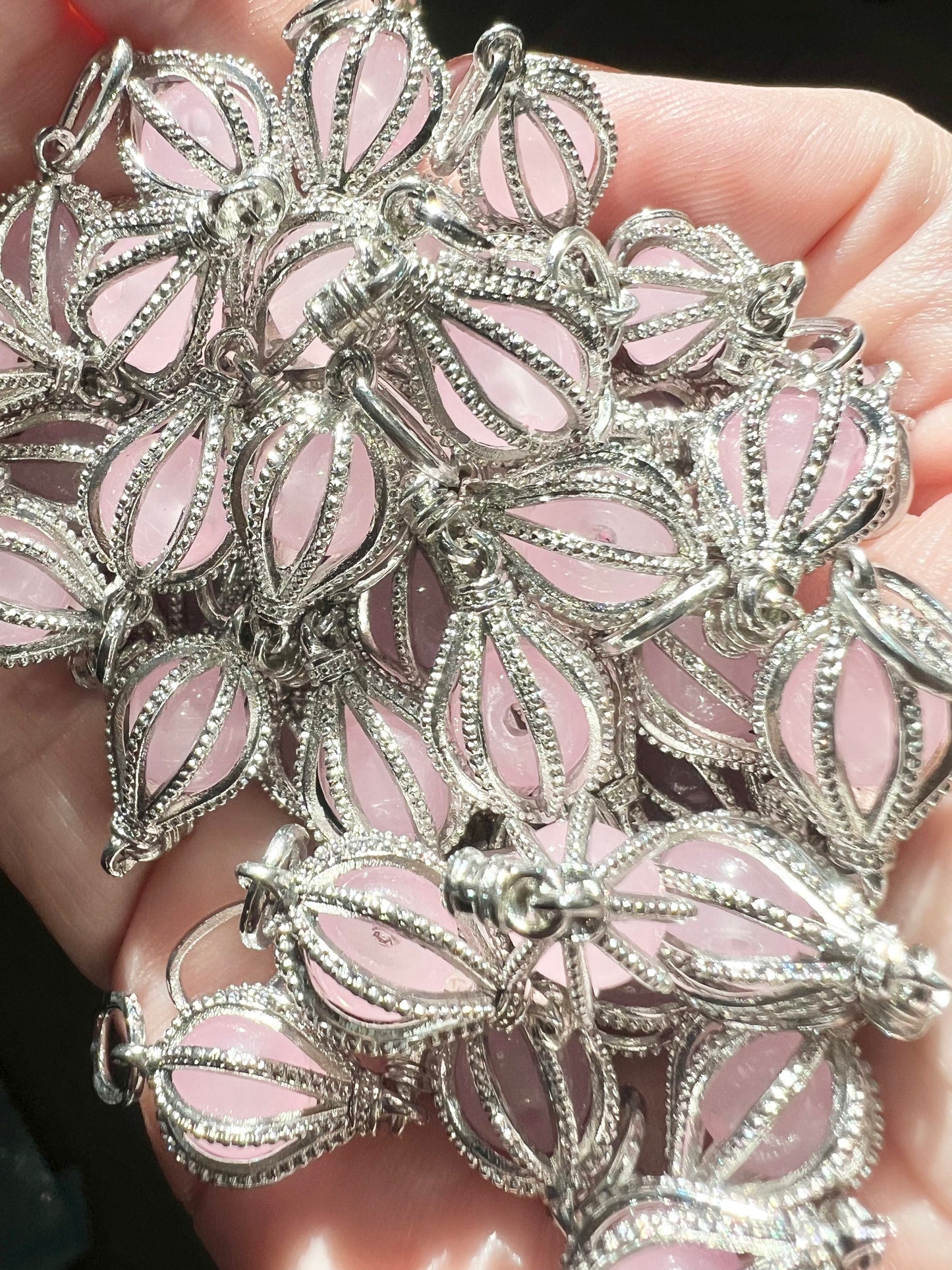 Pink Hot Air Balloon Charm