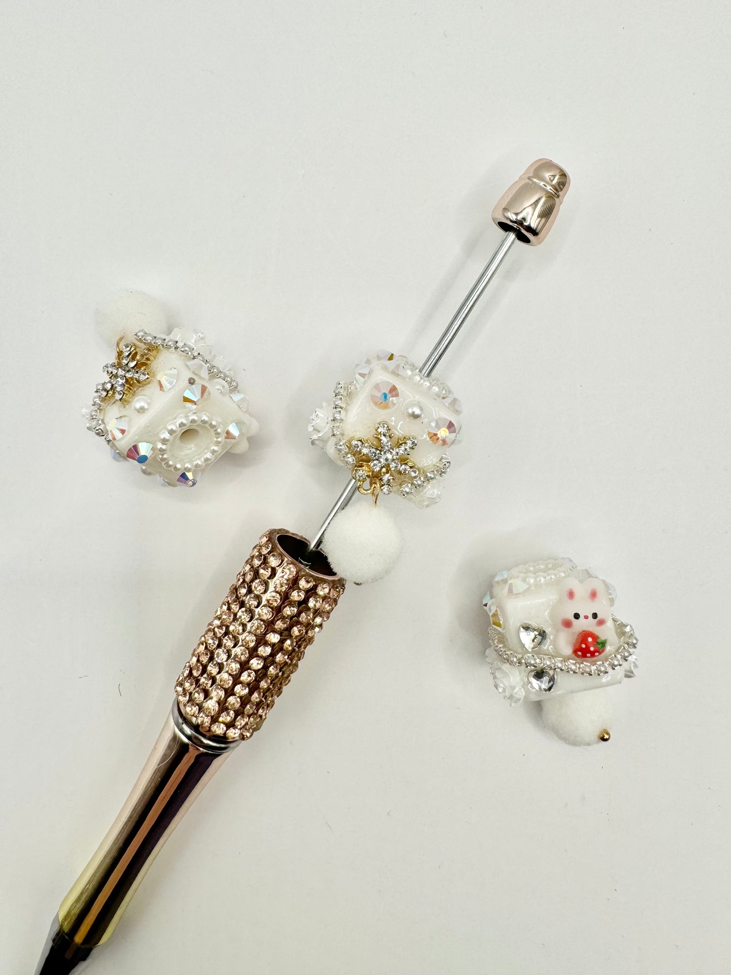 White Cube with Snowflake and Bunny