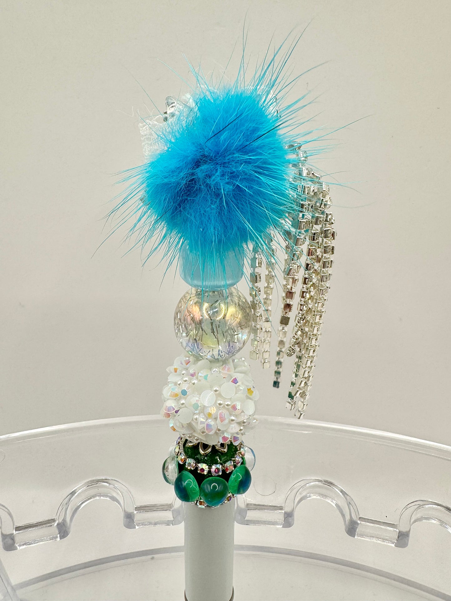 Blue Rhinestone Star Pen