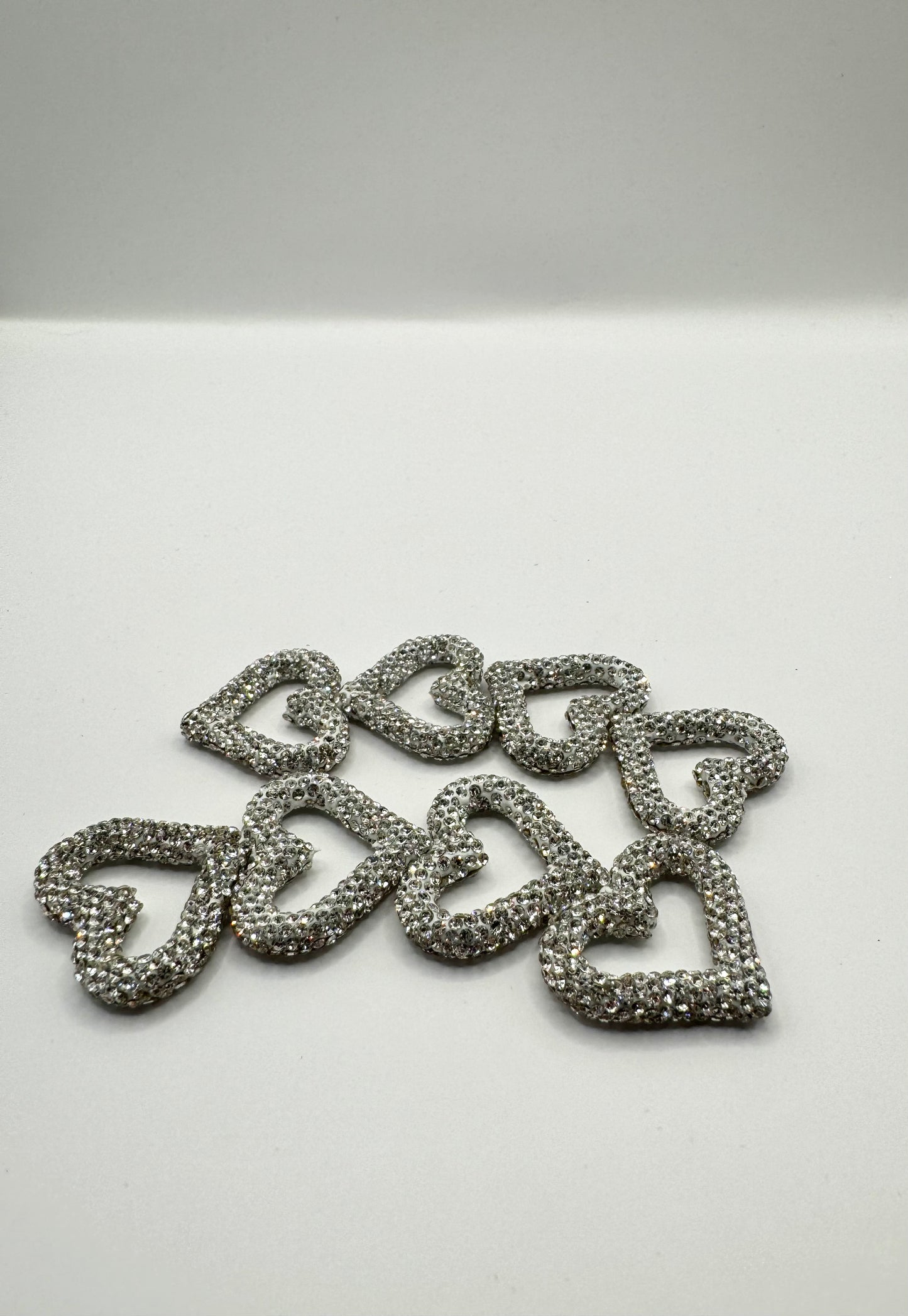 Rhinestone Heart Bead