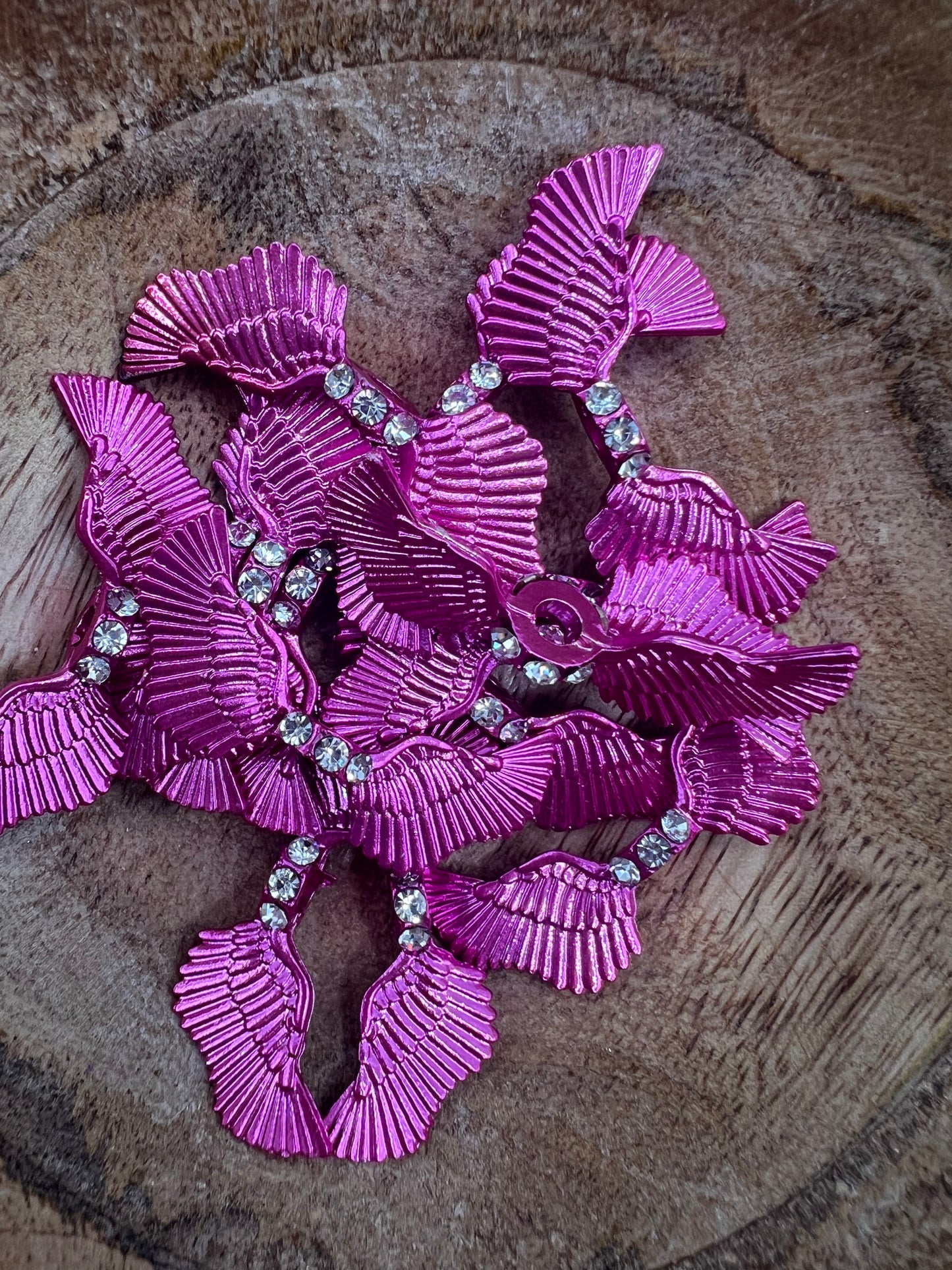 Magenta Angel Wing Spacers