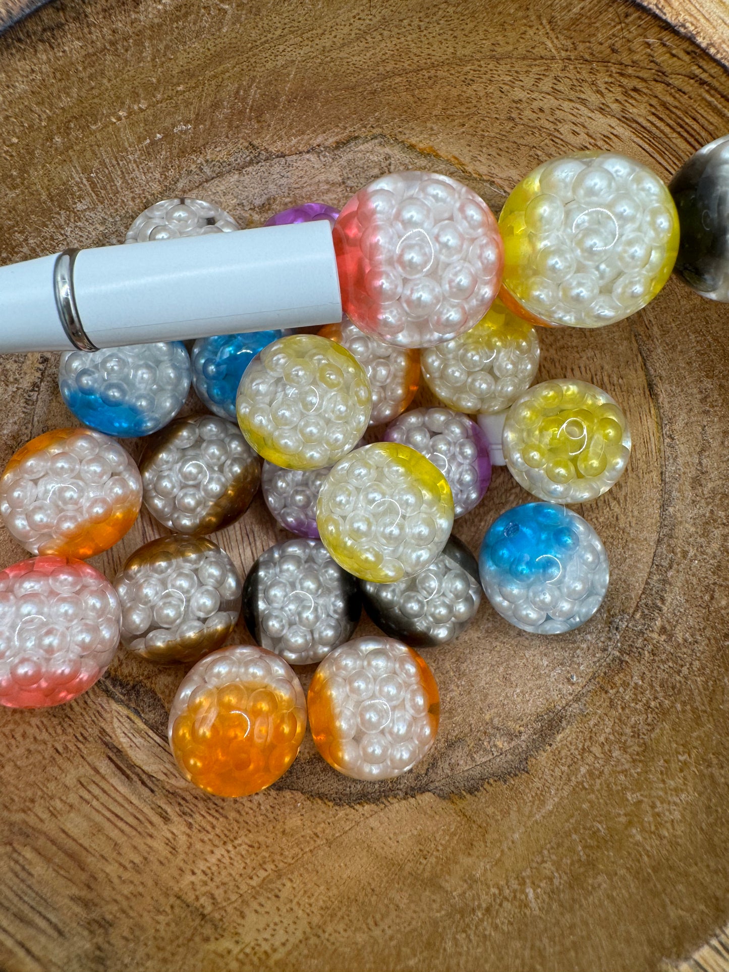 20mm Pearl Filled bead