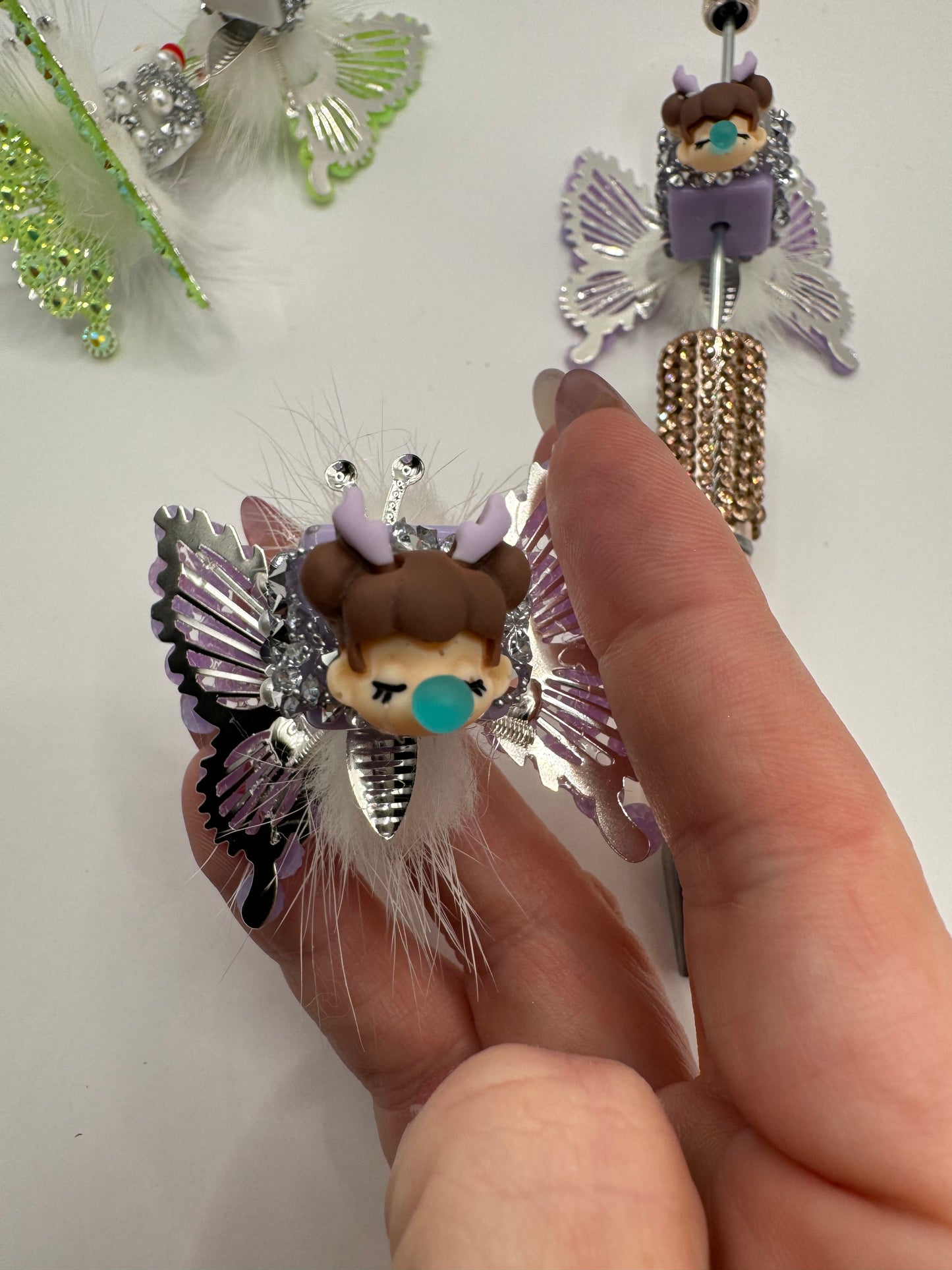 Bubblegum Girl Butterfly Bead