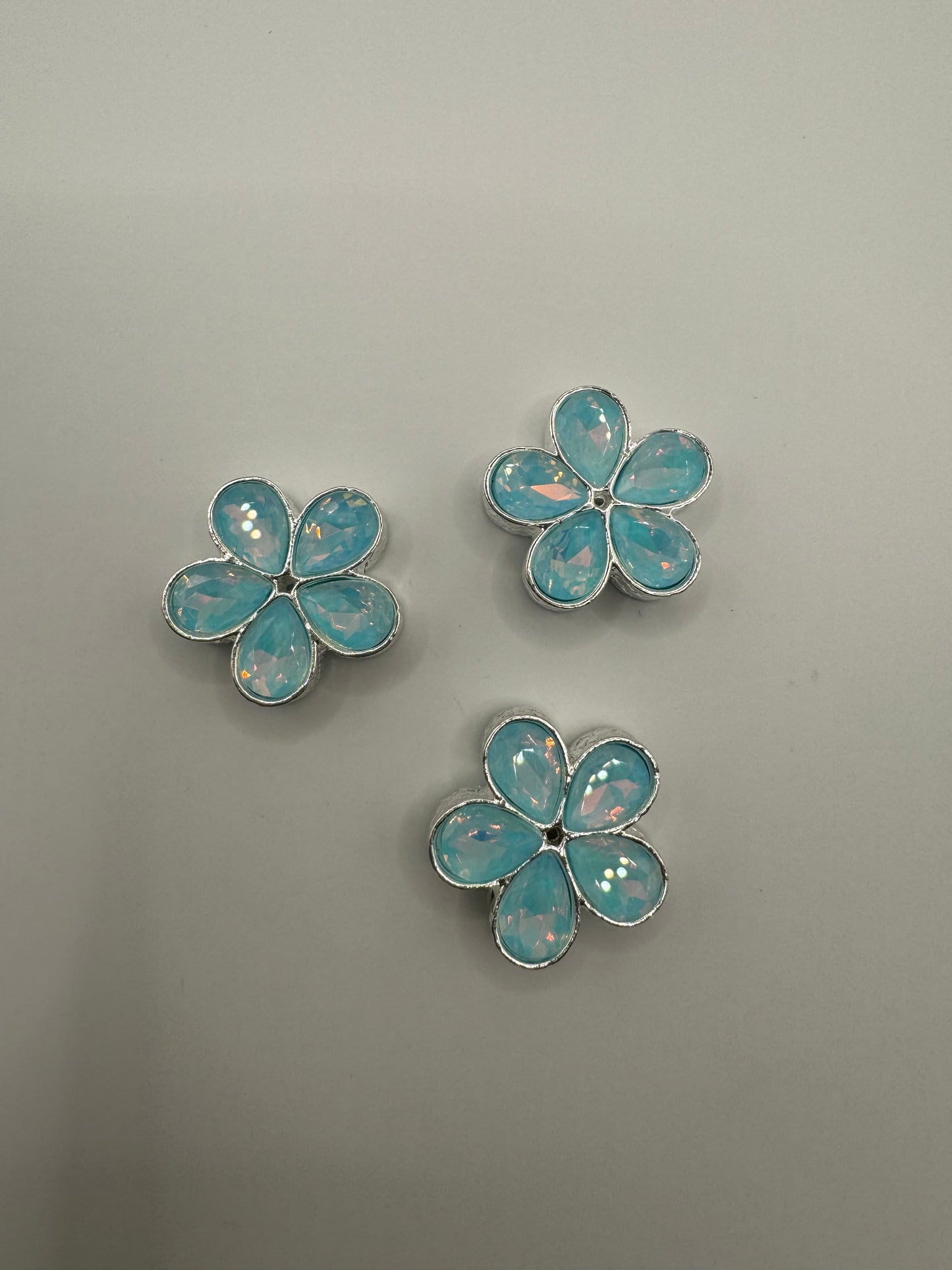 Metal Colored Flower Bead