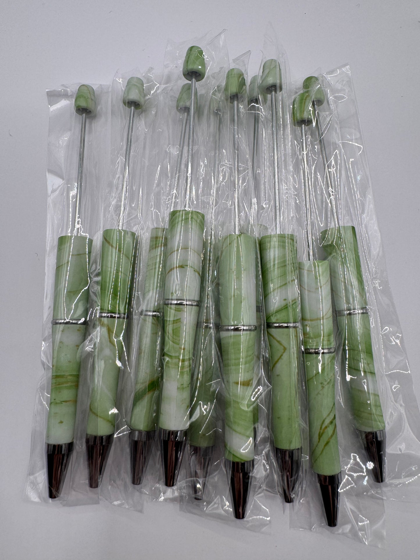 Pack of 5 Marble Green DIY Pens