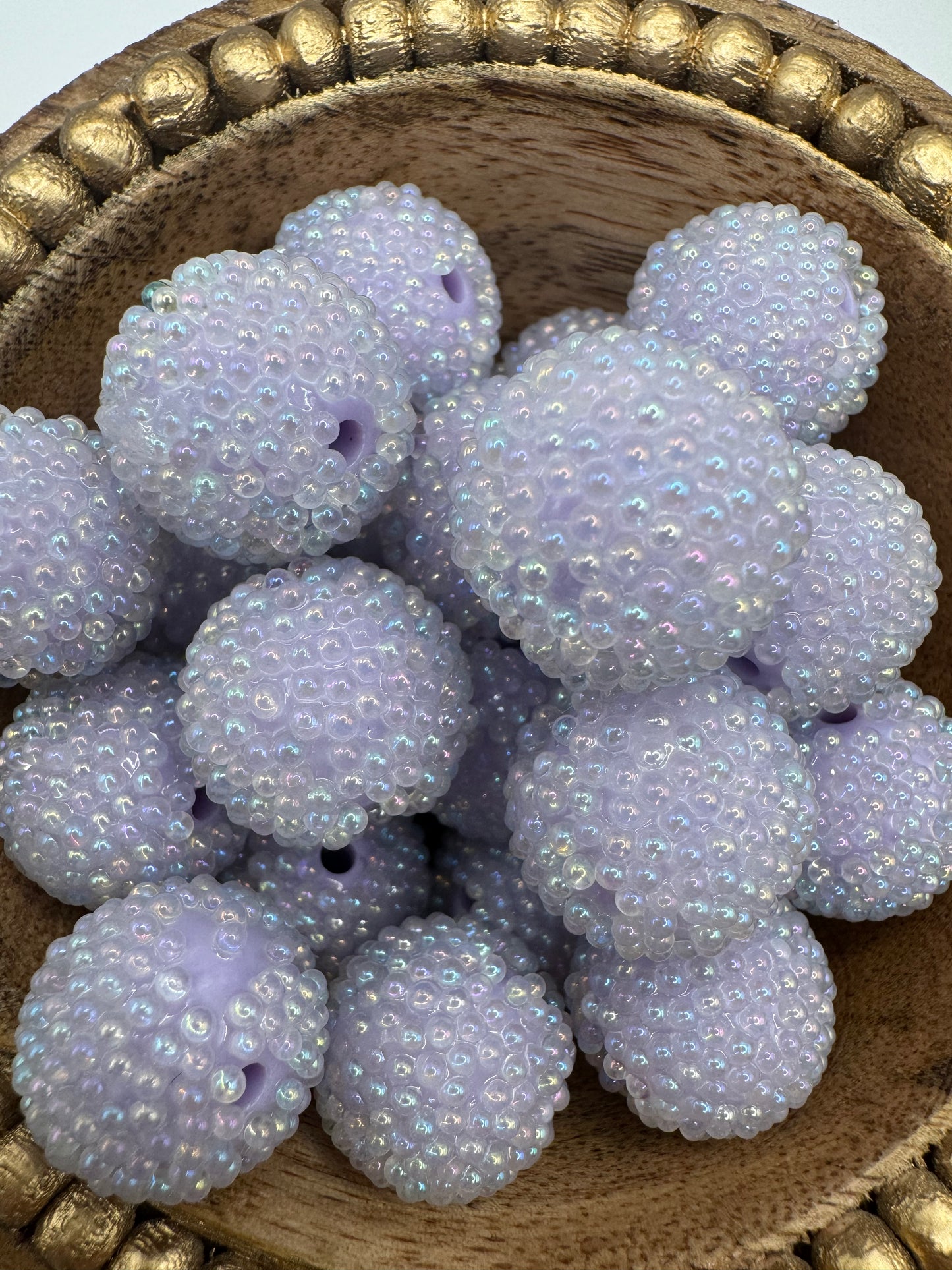 Purple Pearl Acrylic Bead