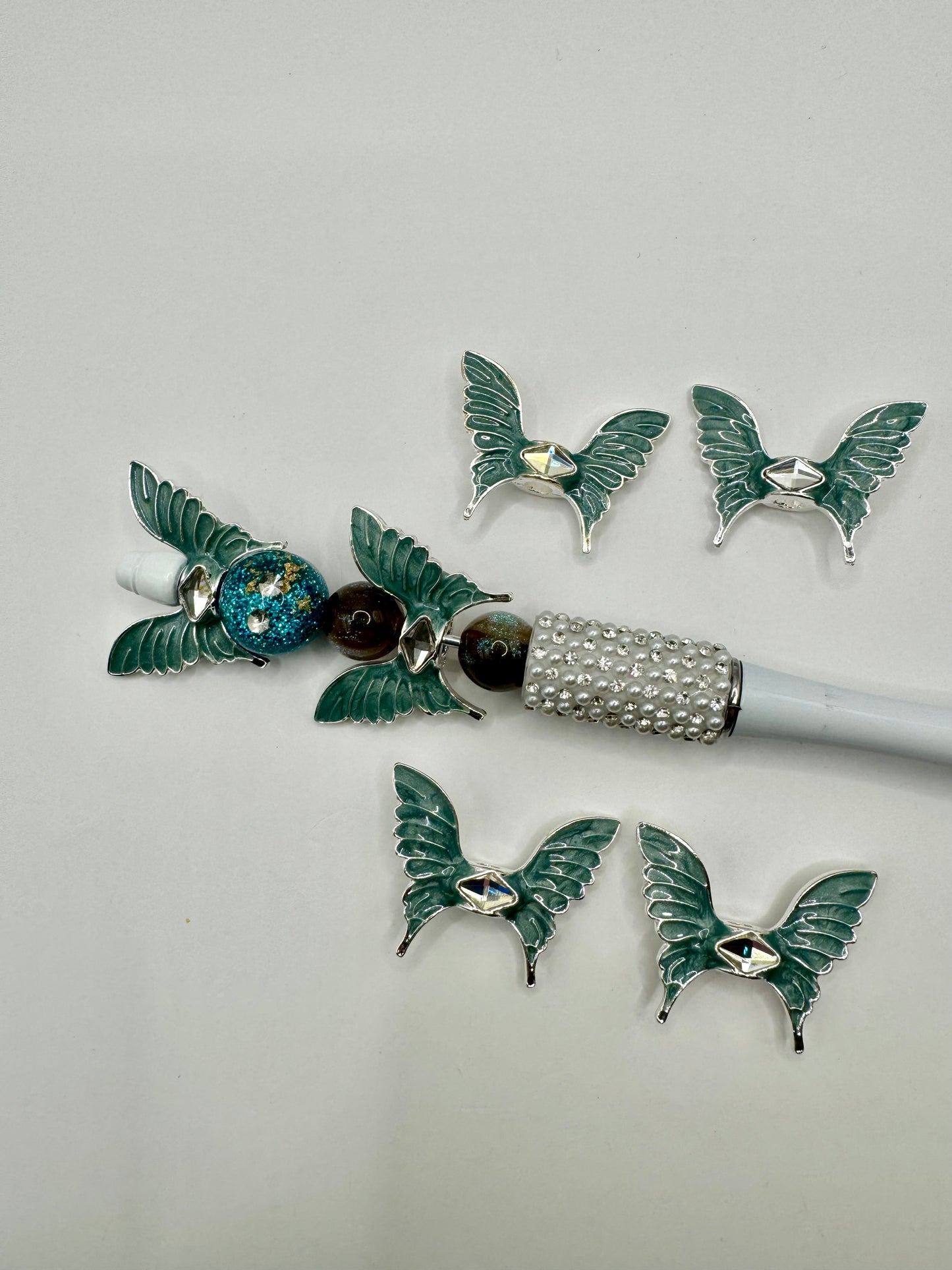 Grey/Blue Butterfly Spacer