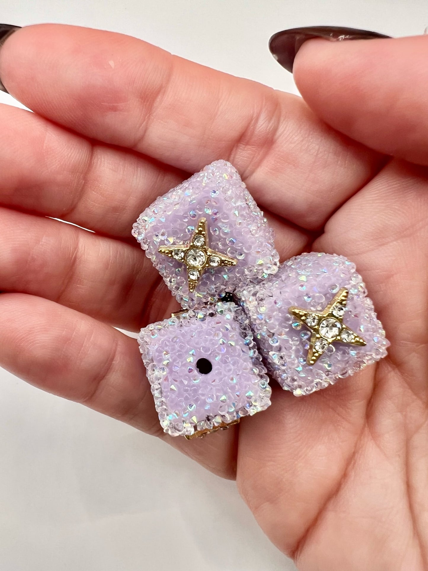 Purple Star Sugar Cube