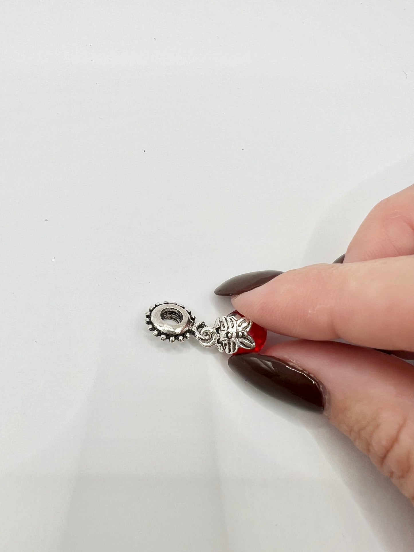 Red Crystal Stone Charm