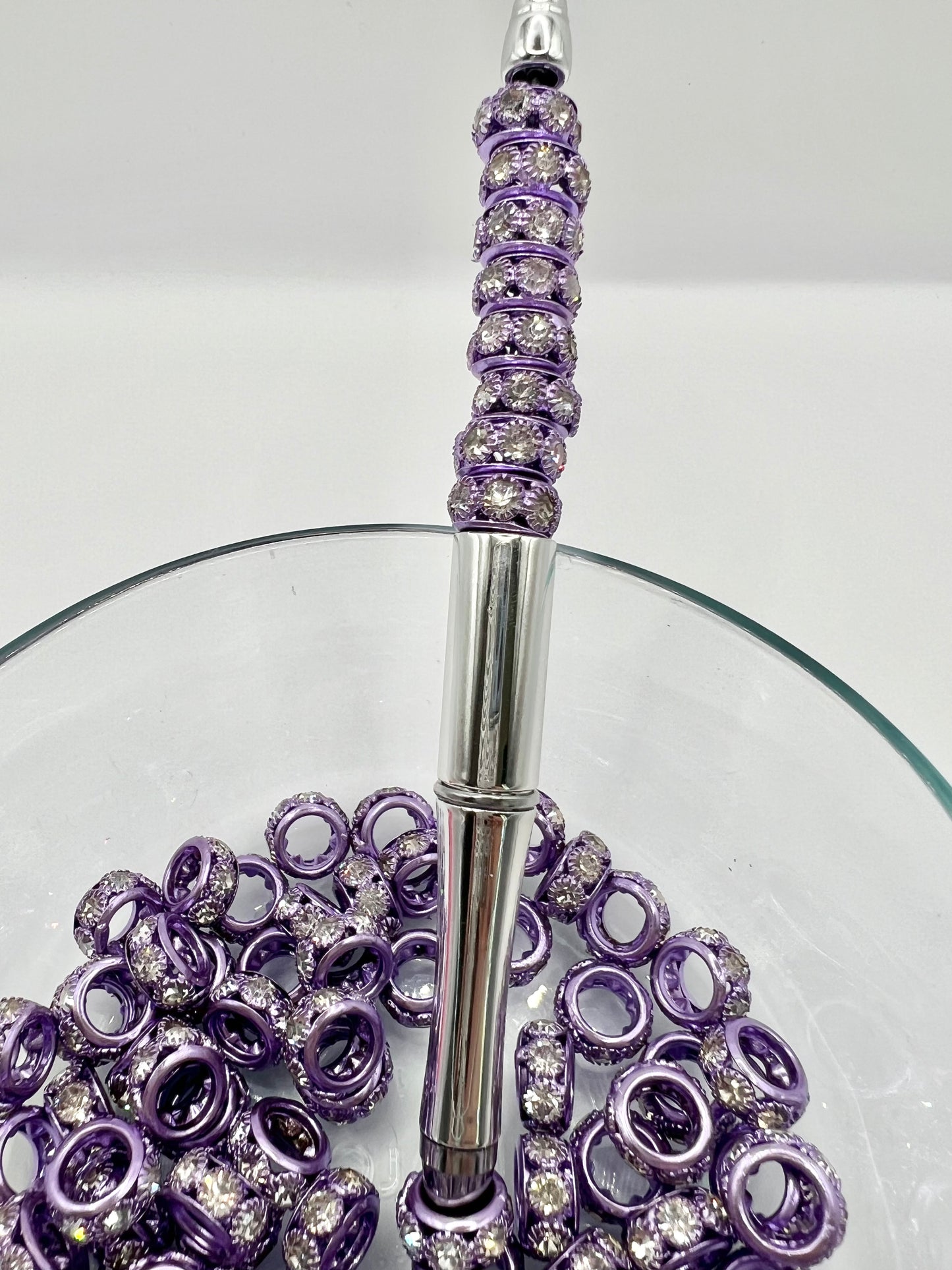 Purple Rhinestone Spacer