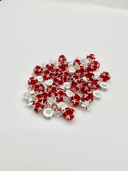 Red Rhinestone Charm