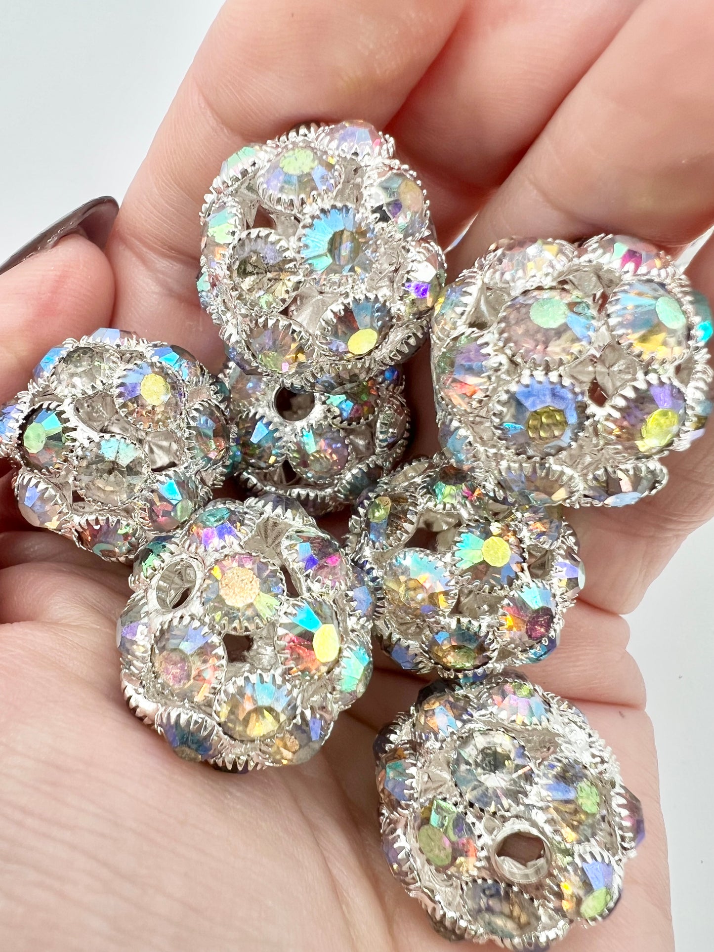 AB Large Rhinestone Bead