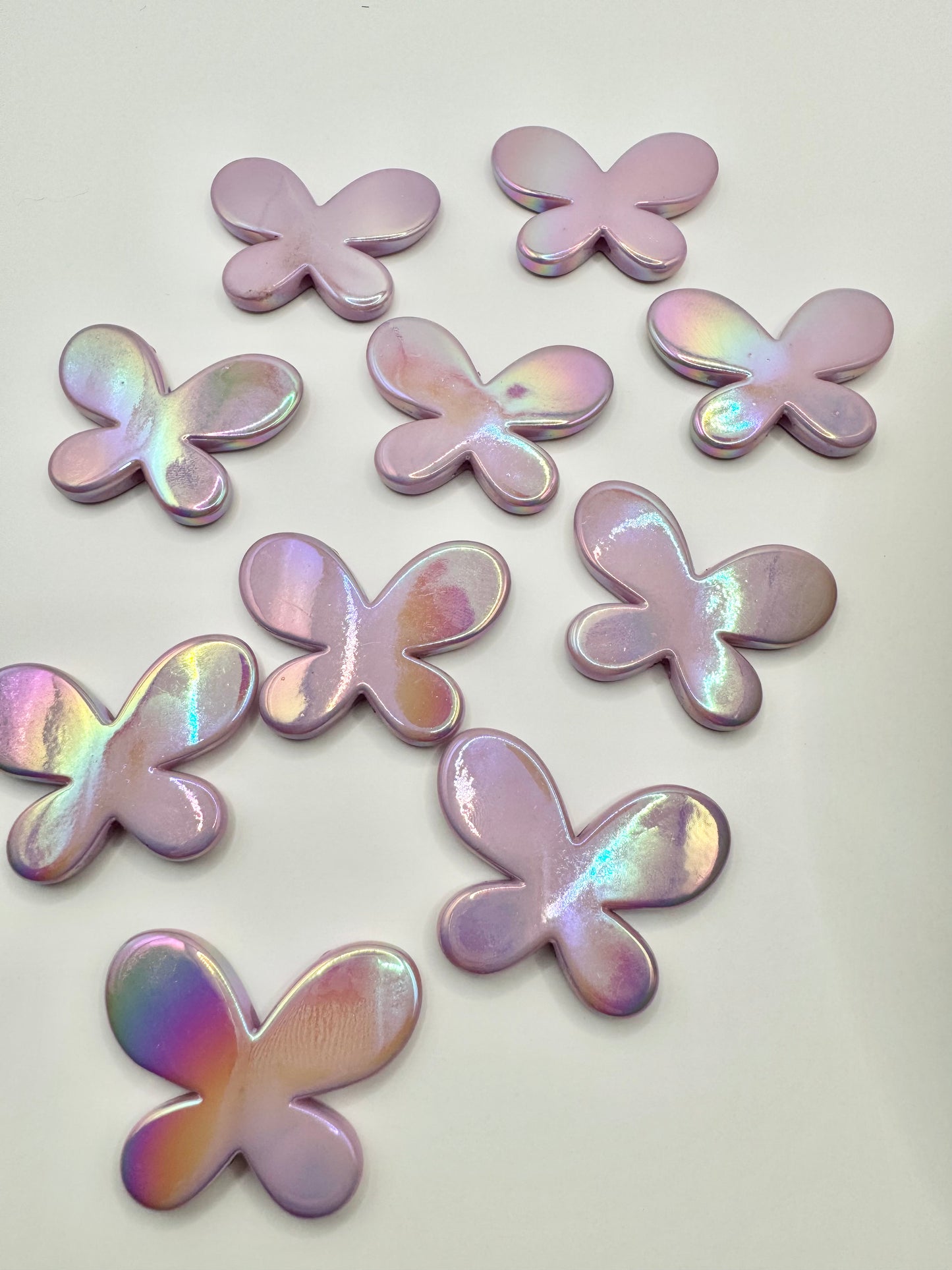 Flat Iridescent Purple Butterflies