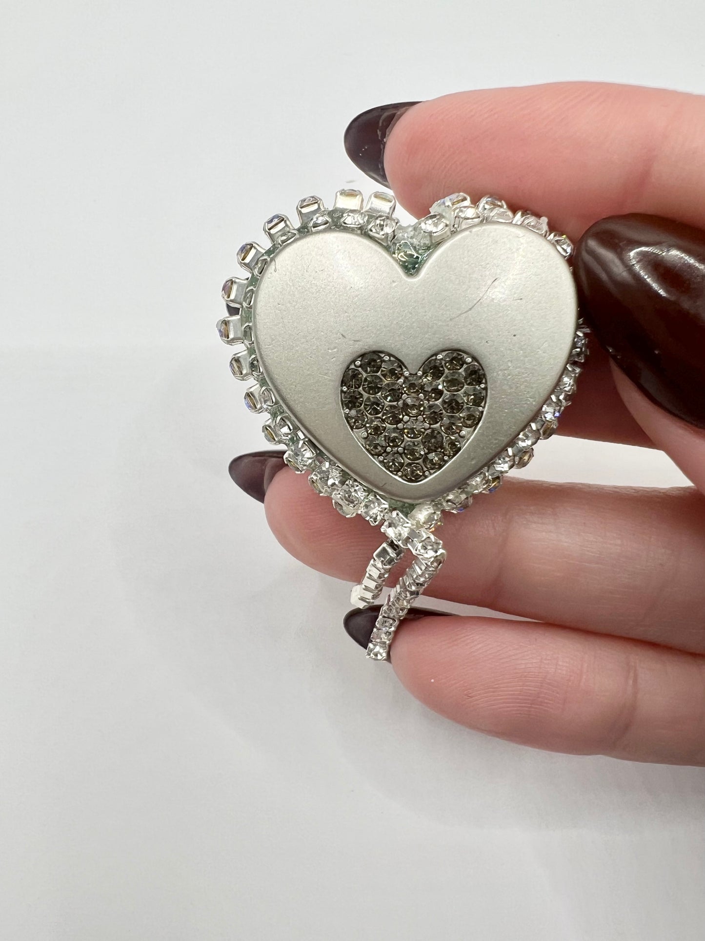 Green Acrylic Heart Bead