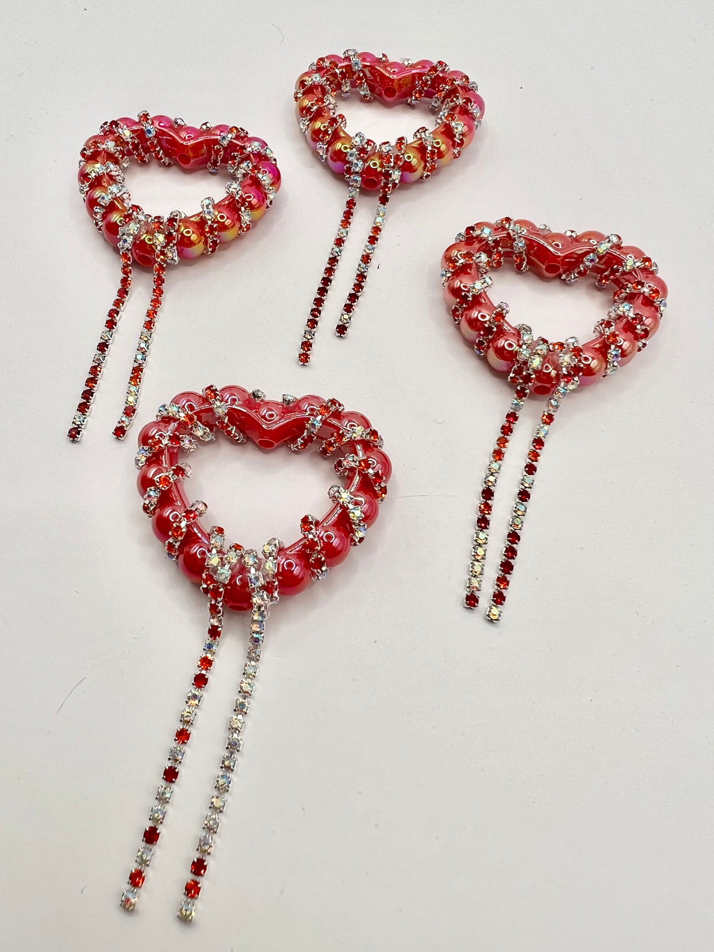 Red Heart Frame Bead