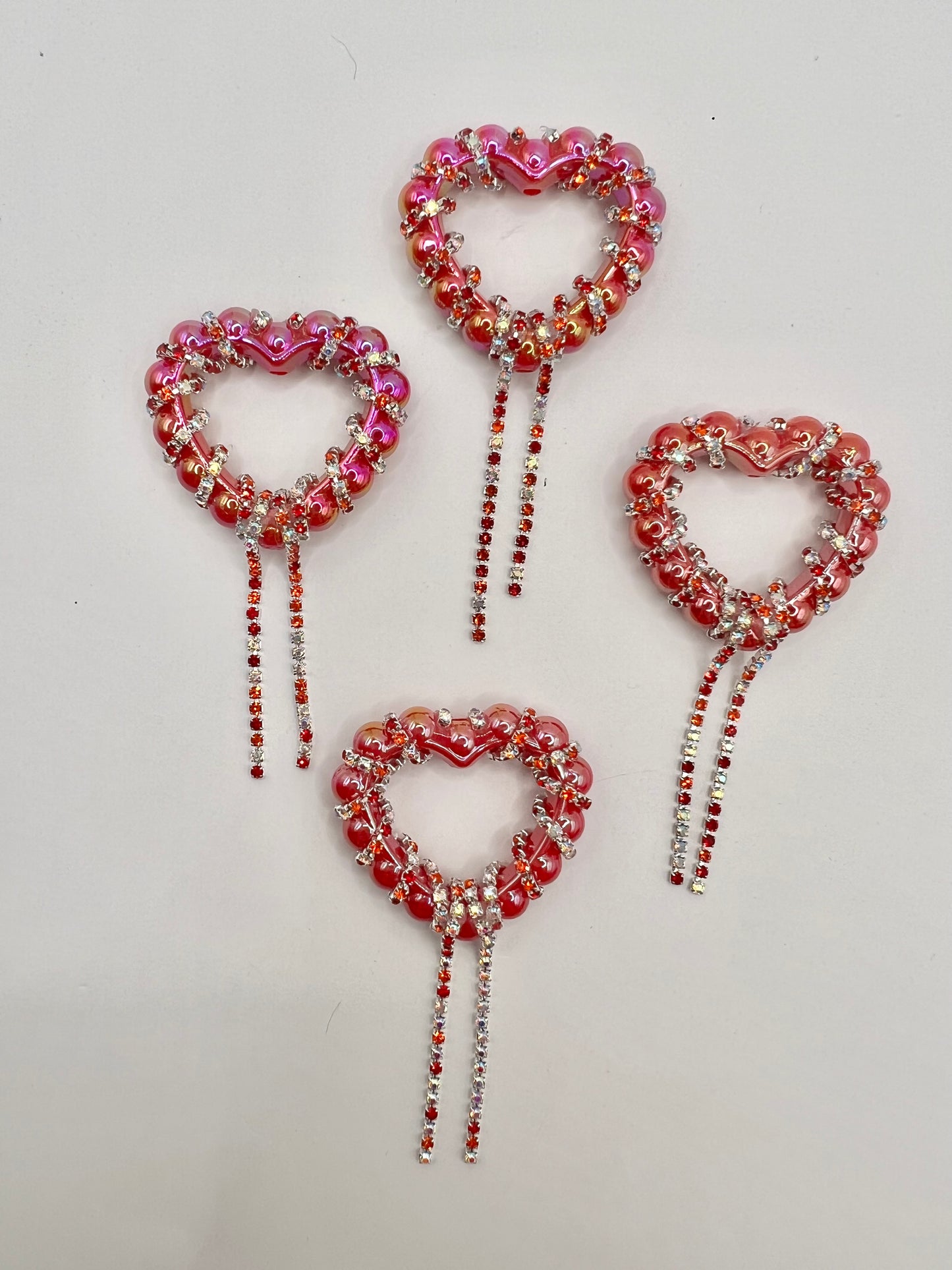 Red Heart Frame Bead