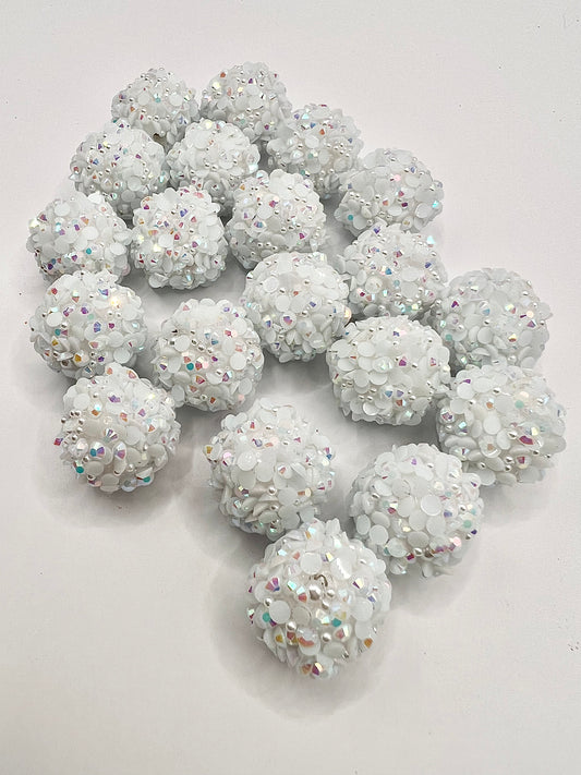 White Confetti Bead