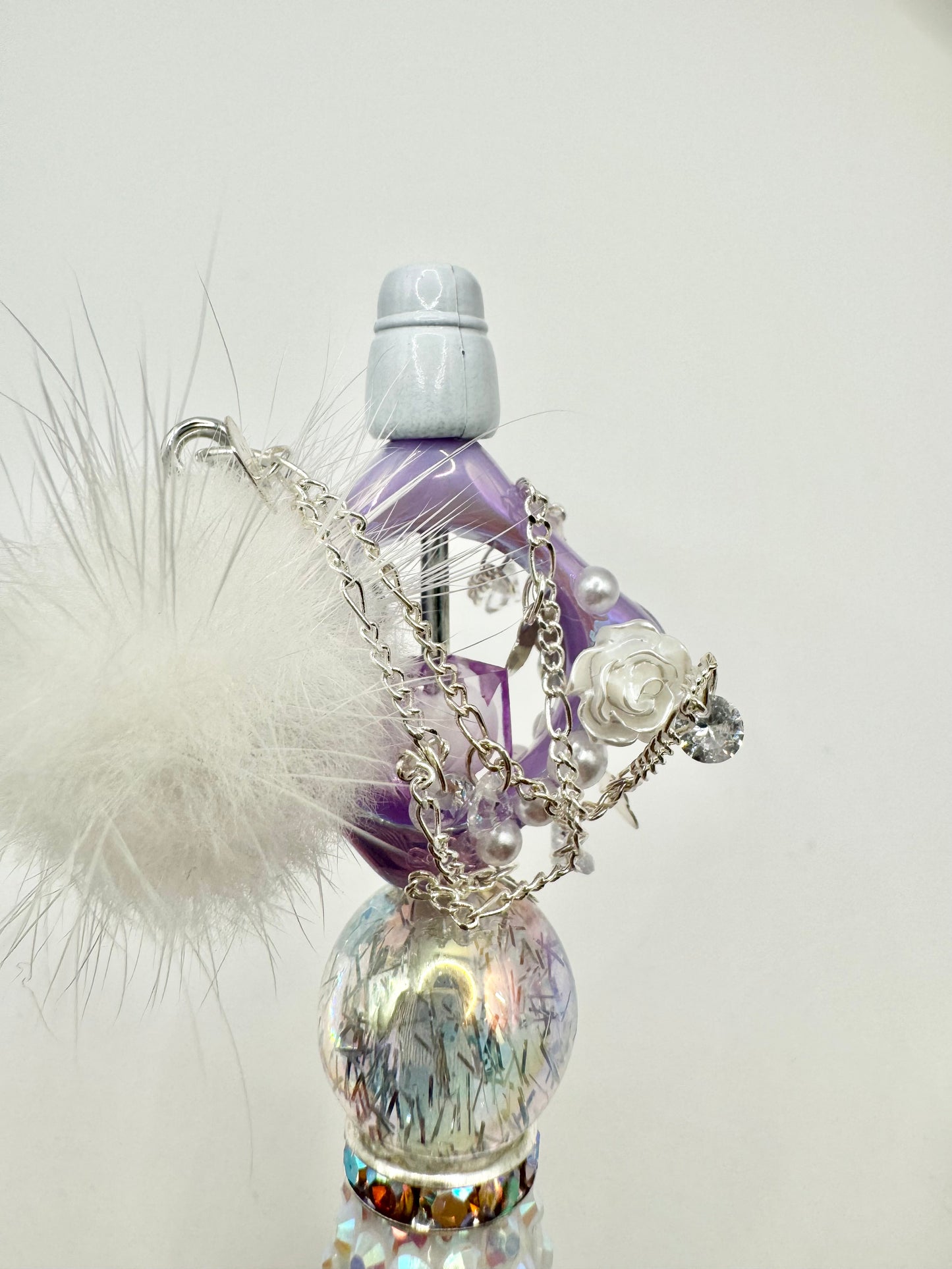 Purple Frame with Butterfly Charm