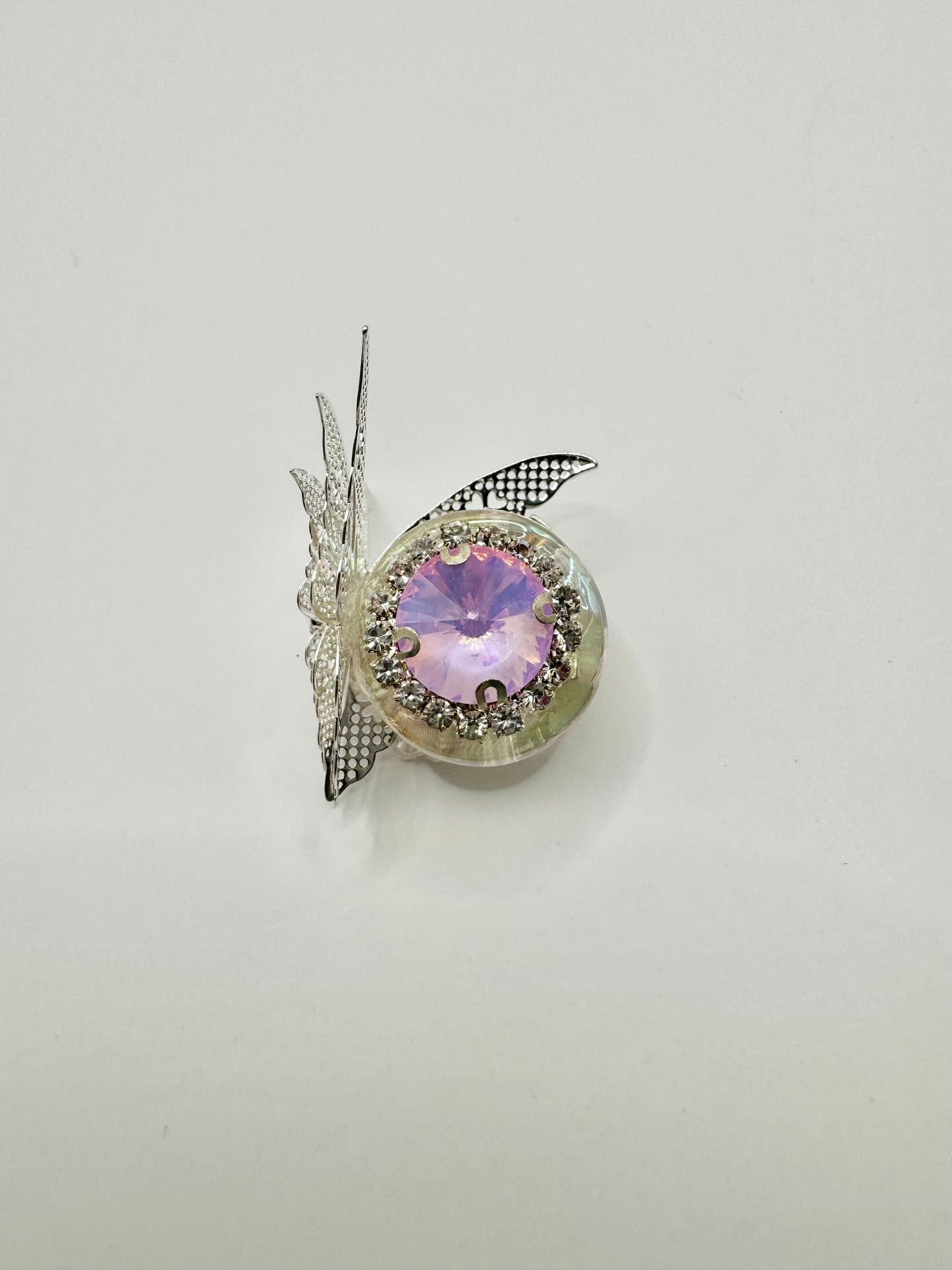 Pink and Blue Stone Butterfly