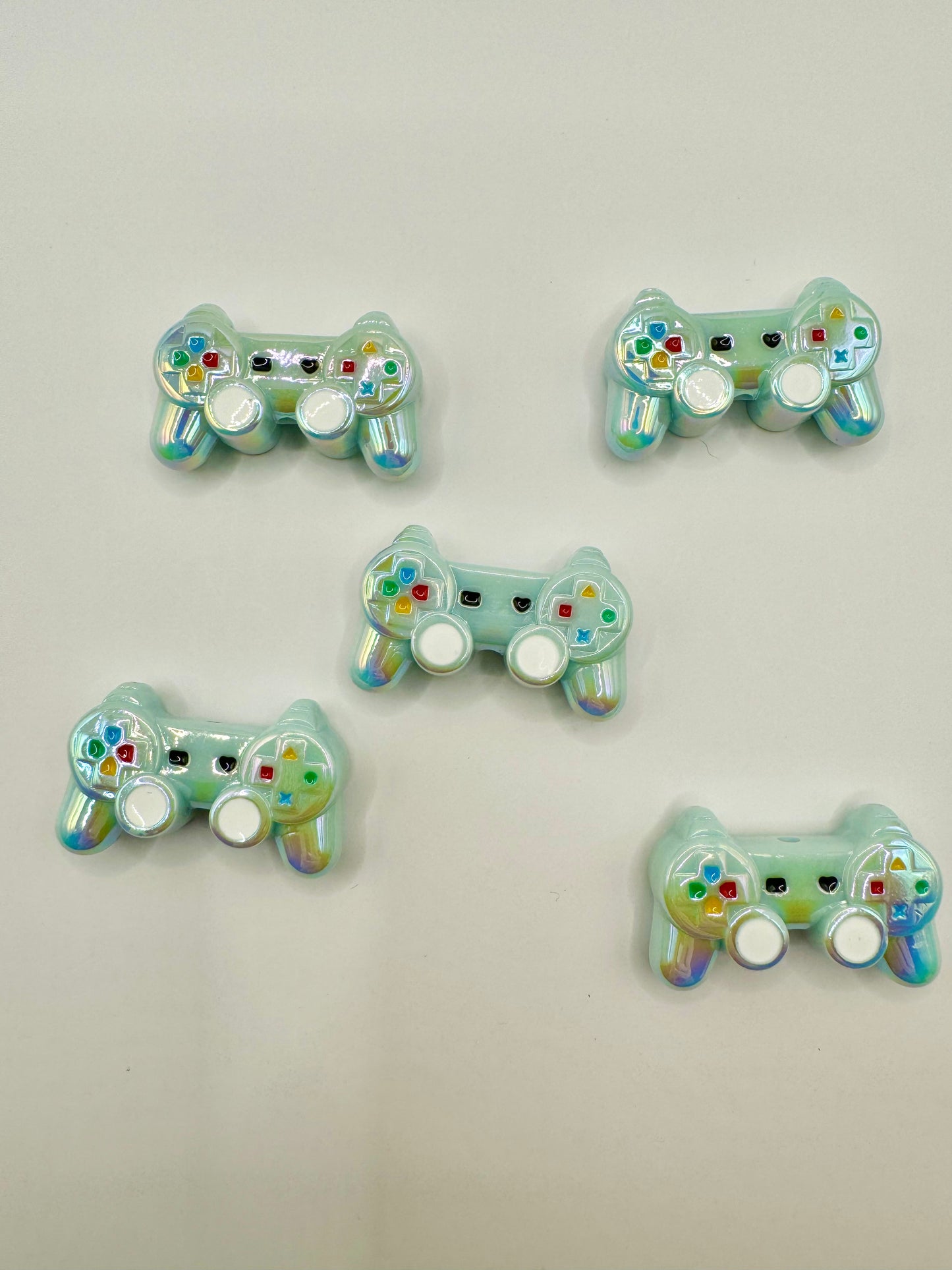 Blue Game Remote Bead