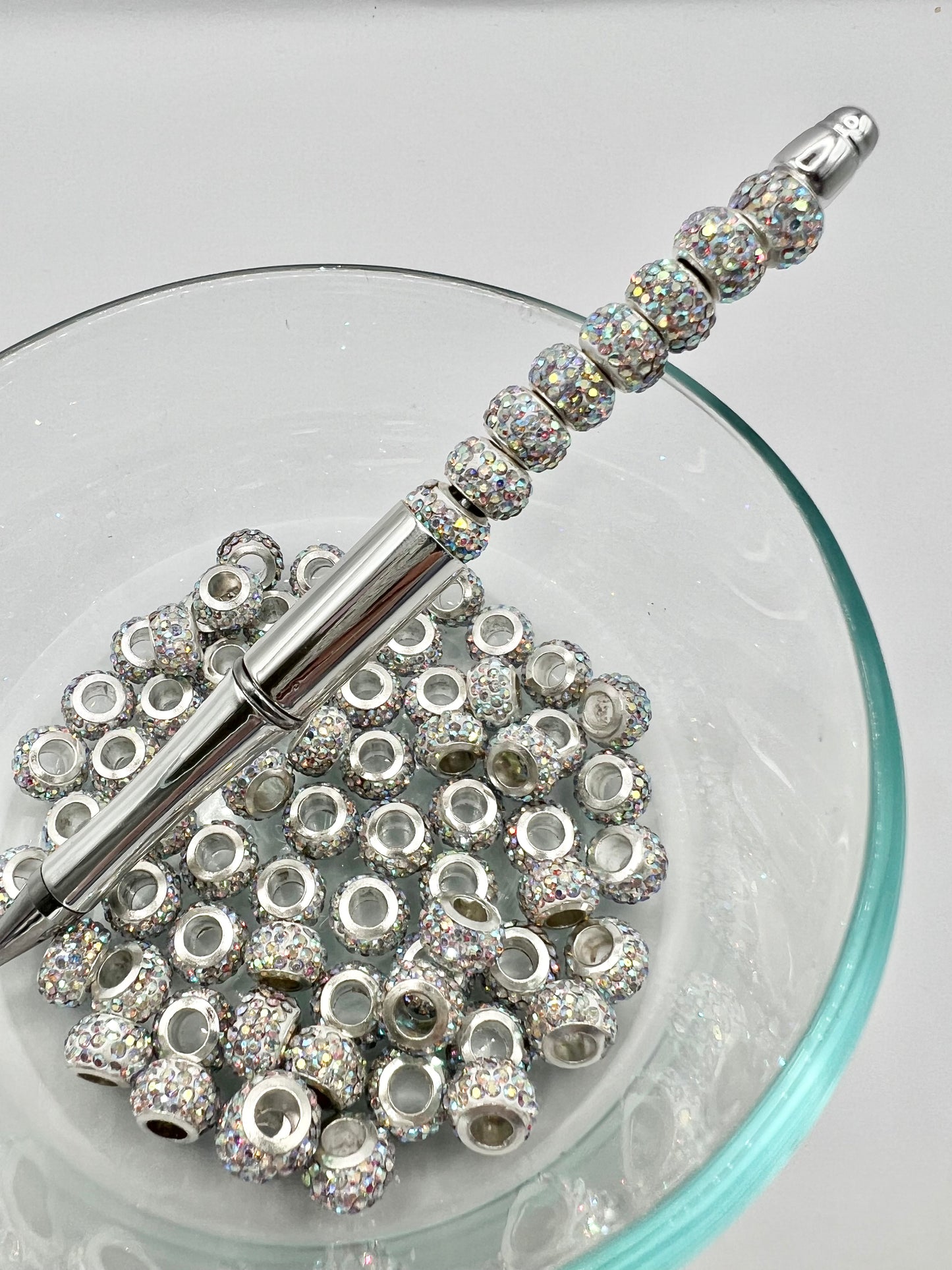 Round AB Rhinestone Spacer