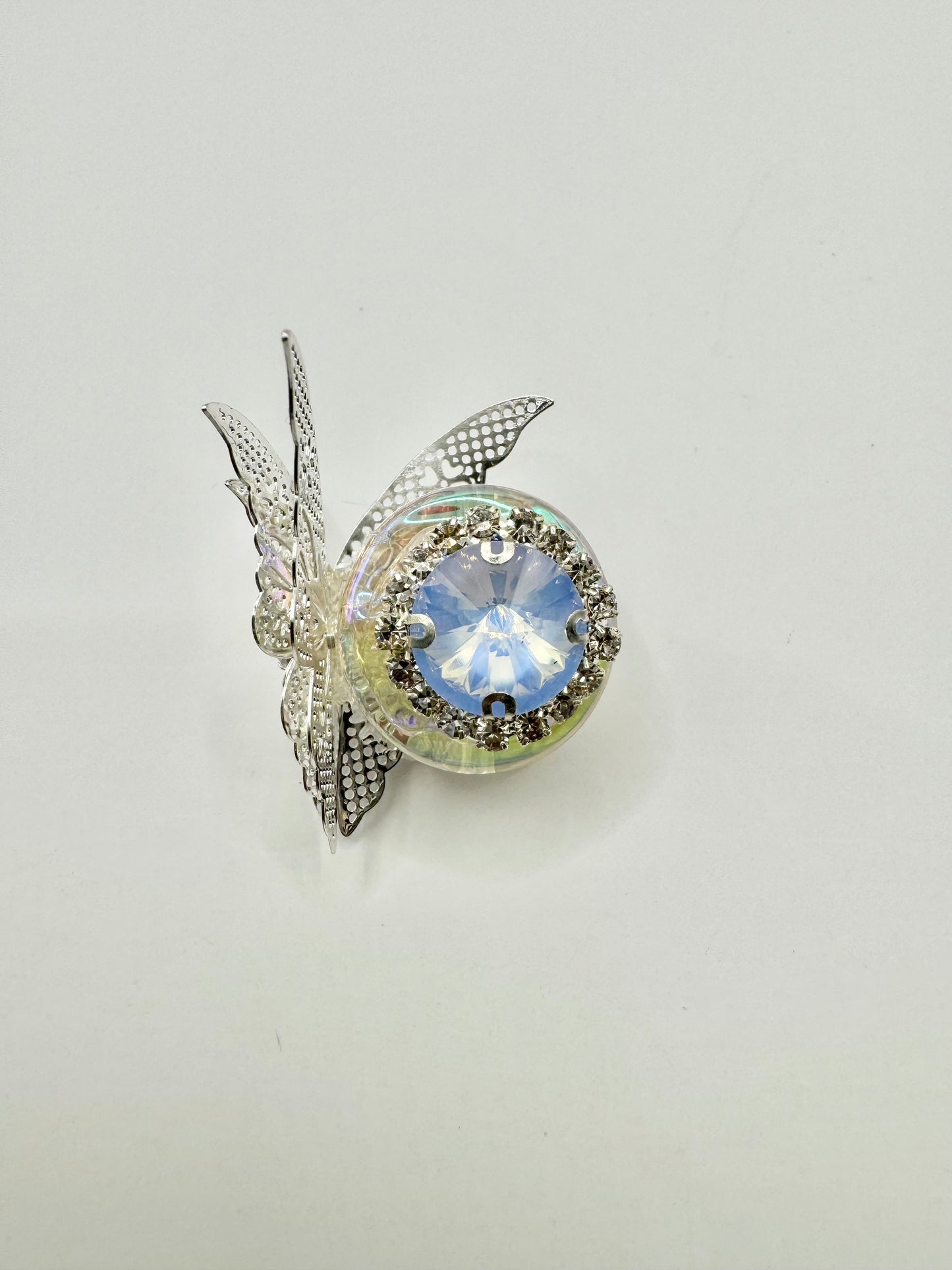 Blue Stone with Butterfly