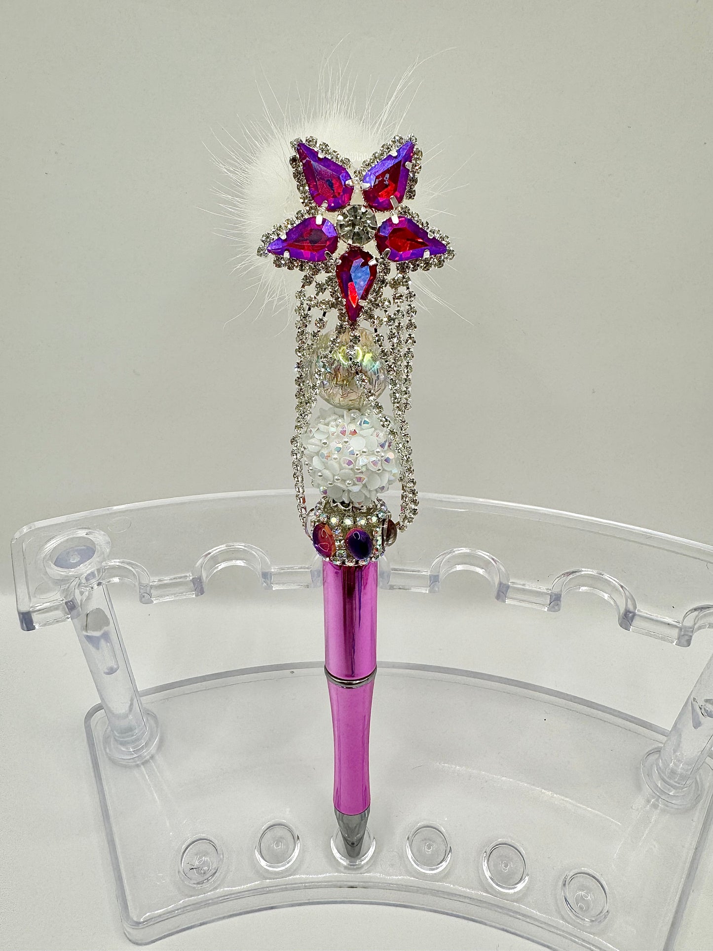 Pink Rhinestone Star Pen