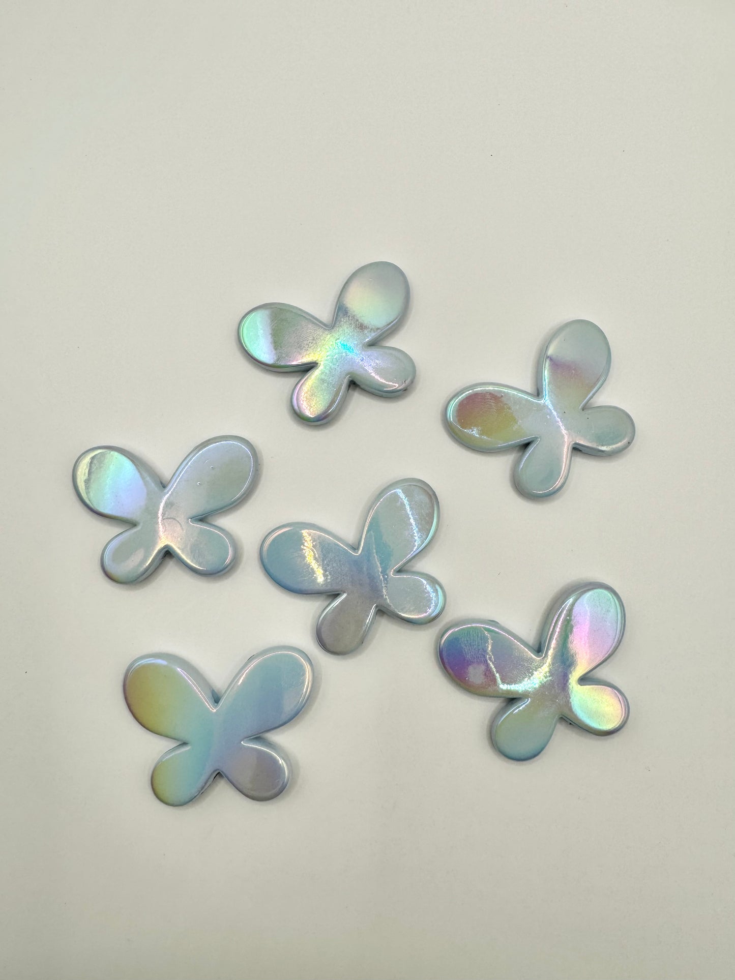 Flat Iridescent Blue Butterflies