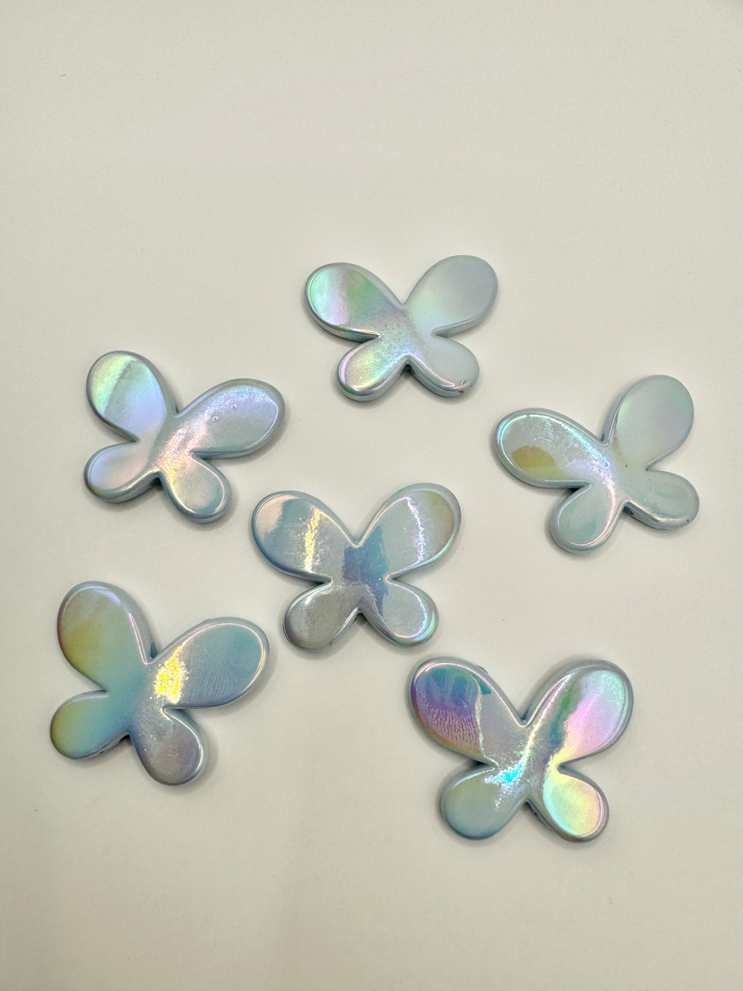 Flat Iridescent Blue Butterflies