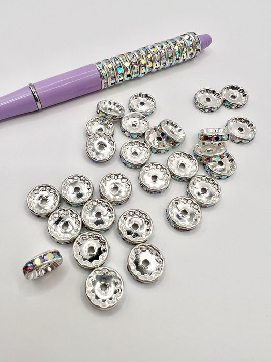 12mm AB Crystal Spacer