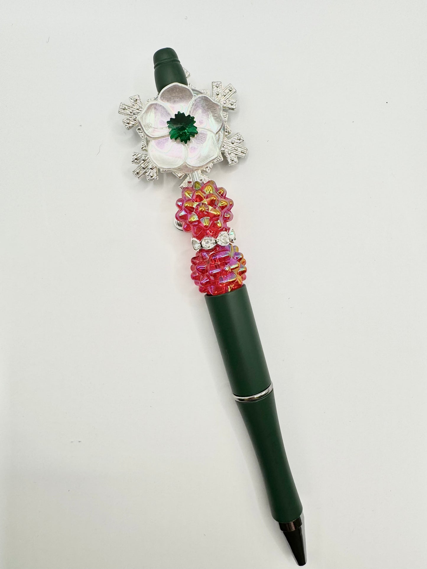 Green Snowflake Pen