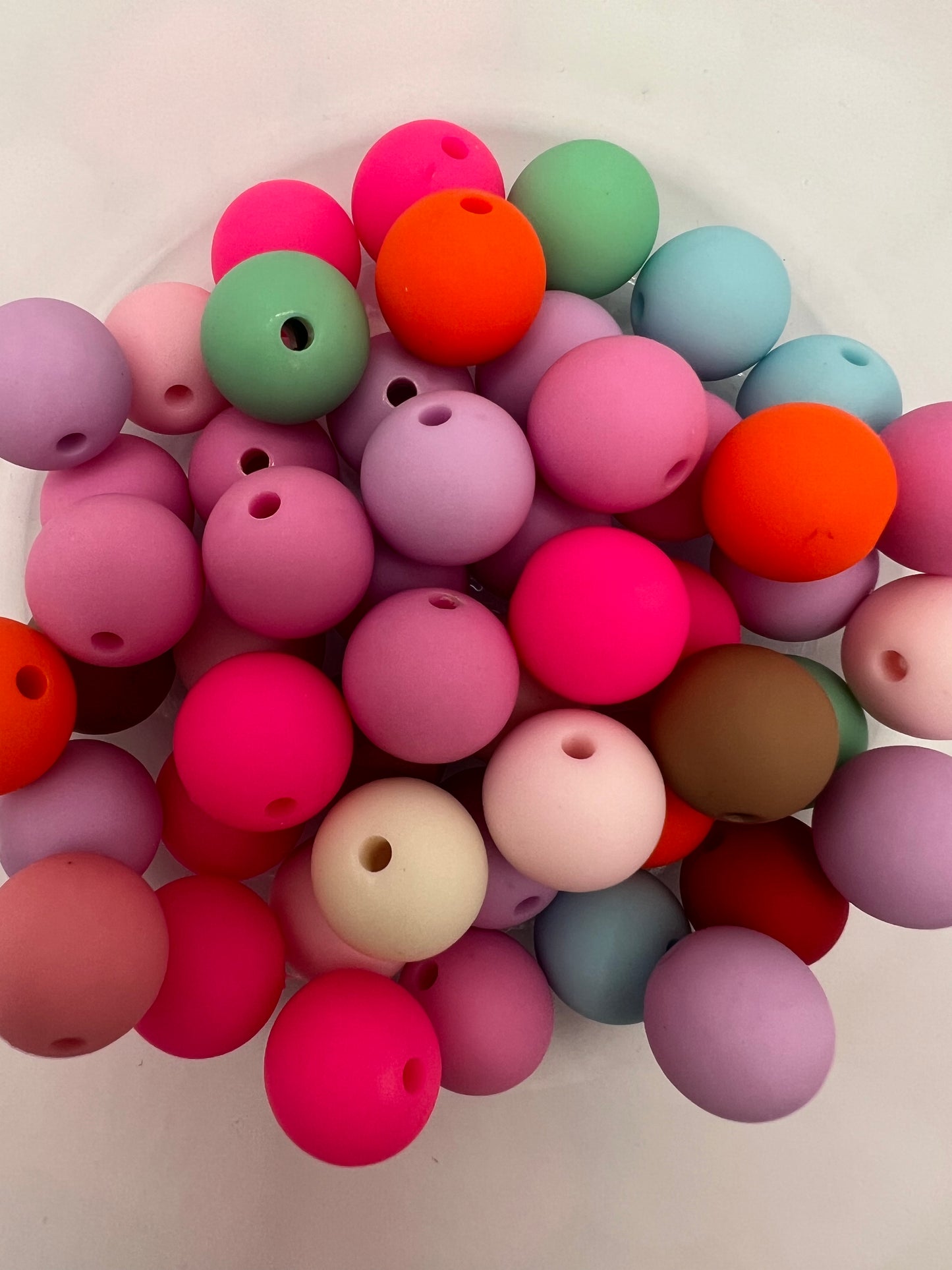 15mm Soft PVC Mixed Color Beads