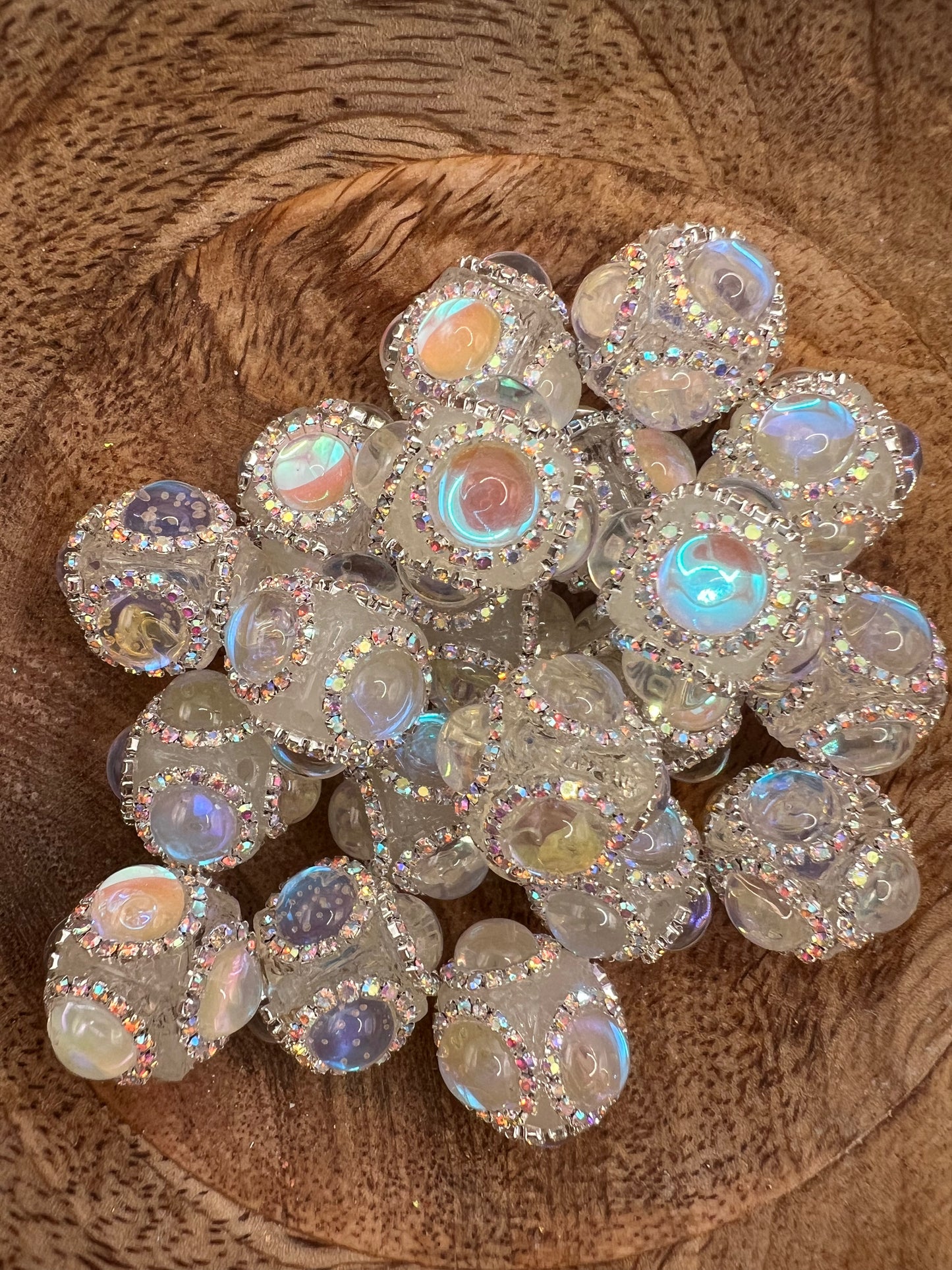 Clear Bubble Bead Topper