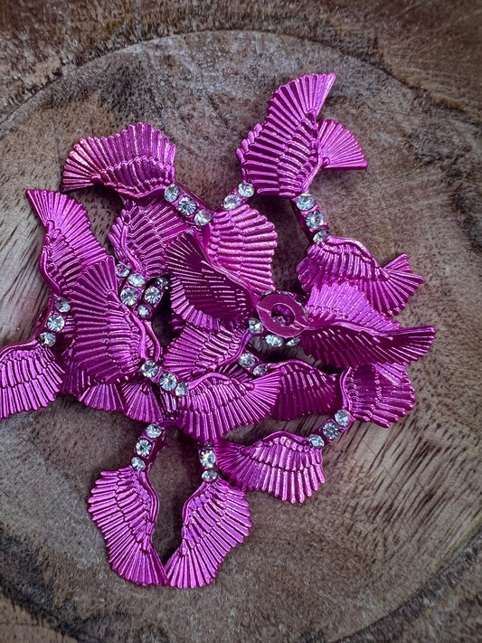 Magenta Angel Wing Spacers