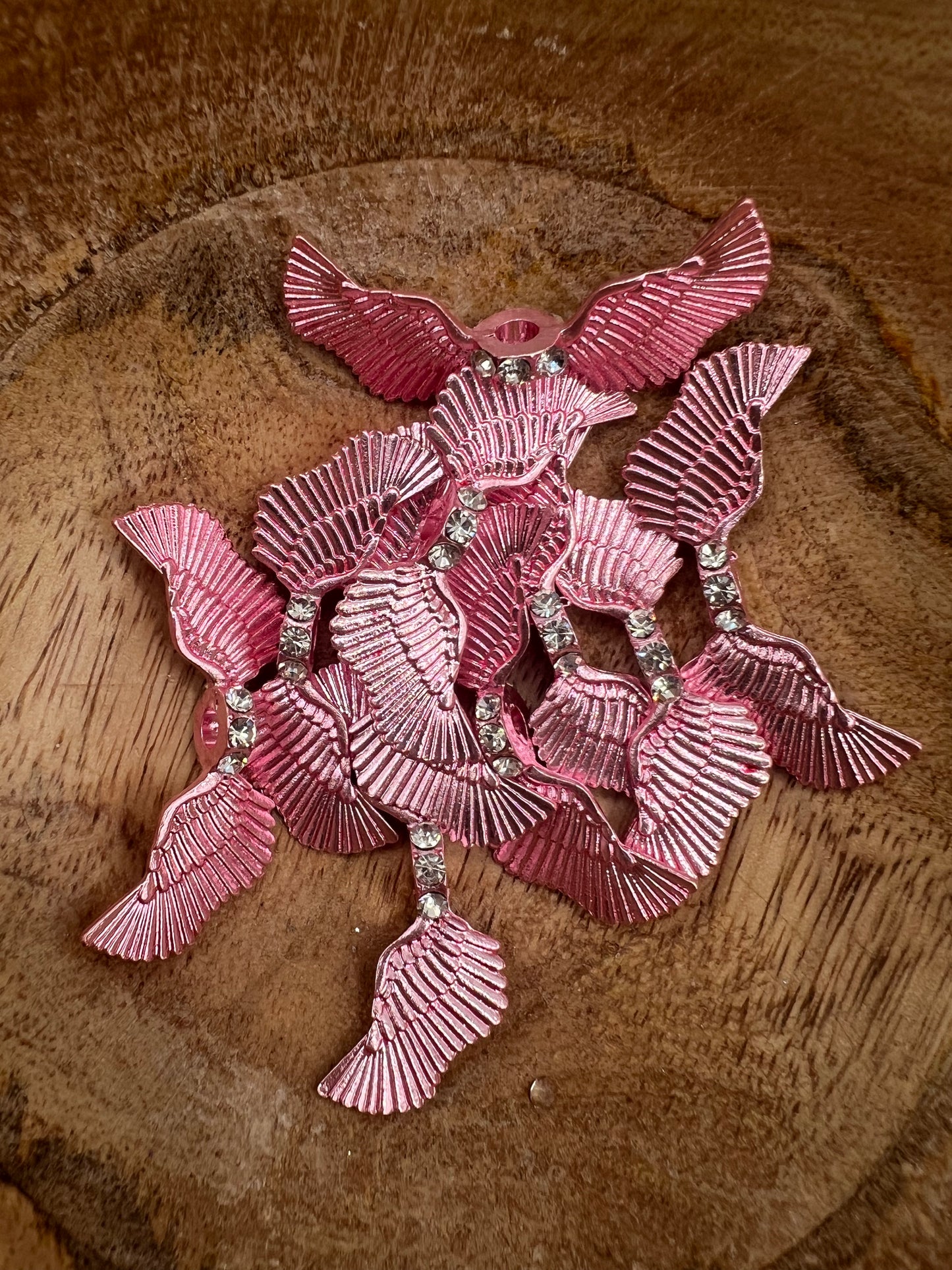 Pink Angel Wing Spacer