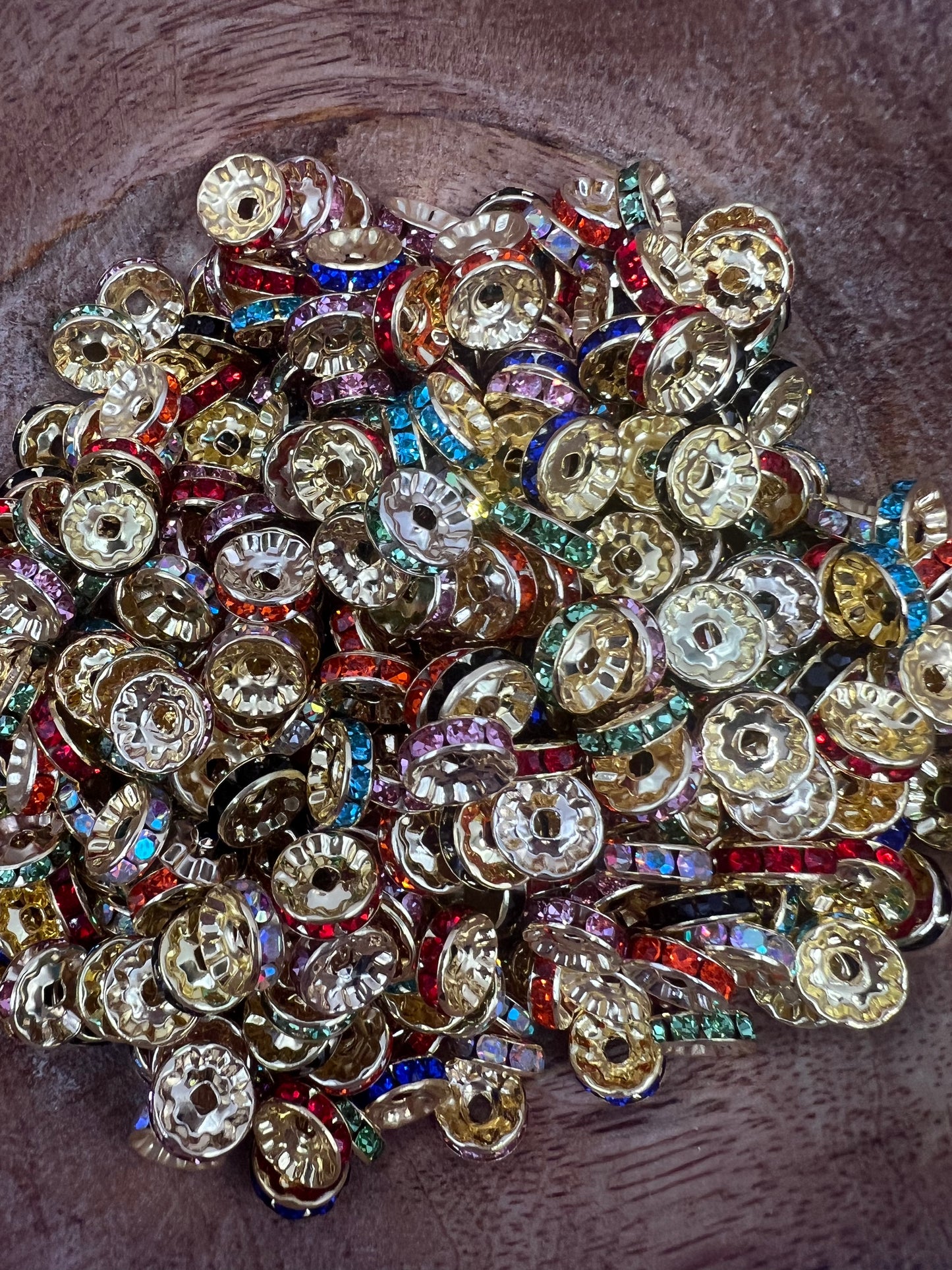 10MM Mixed Color Gold Spacer