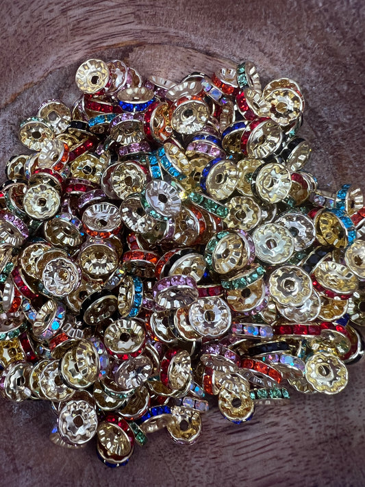 10MM Mixed Color Gold Spacer