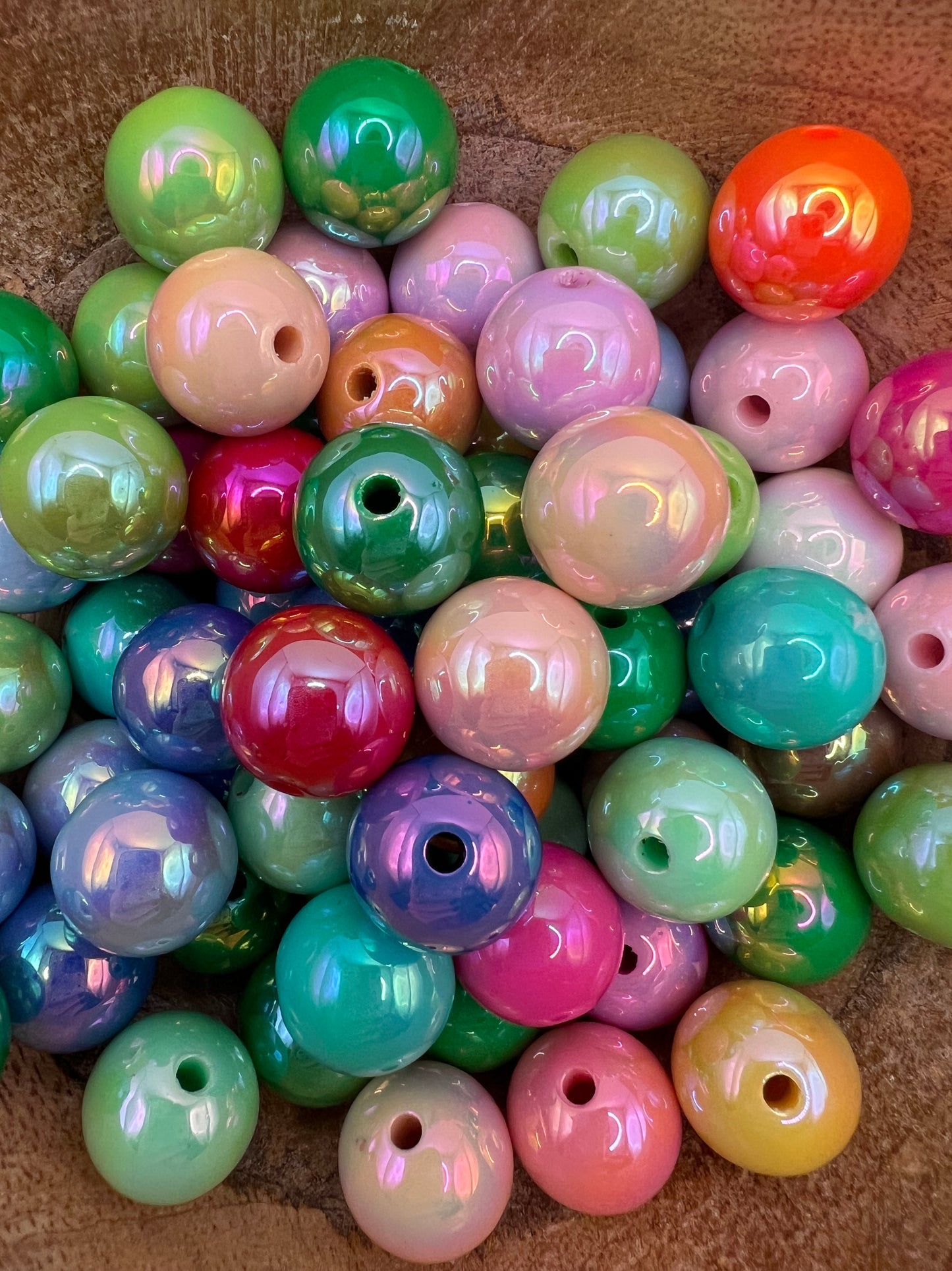 Iridescent Mixed Color Beads