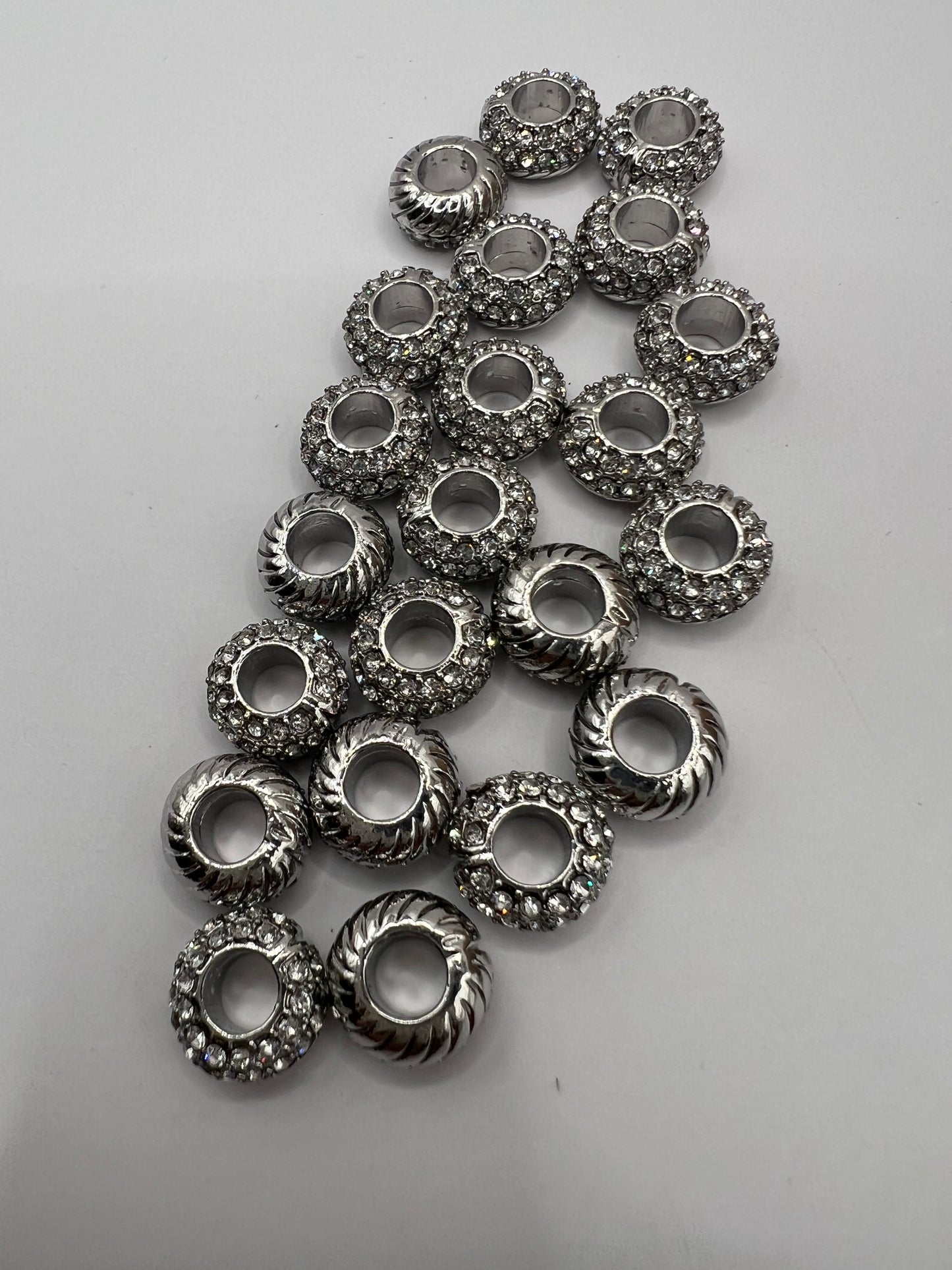 Round Rhinestone Small Spacer