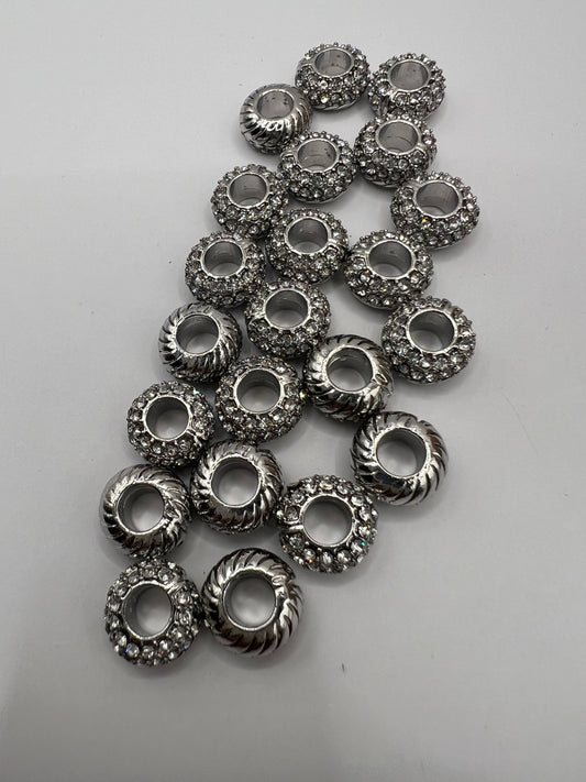 Round Rhinestone Small Spacer