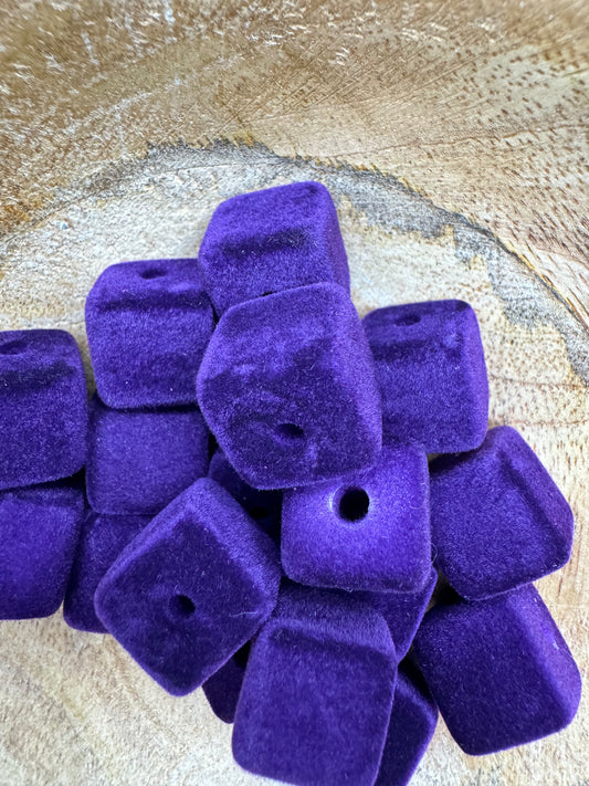 Purple Velvet Cubes