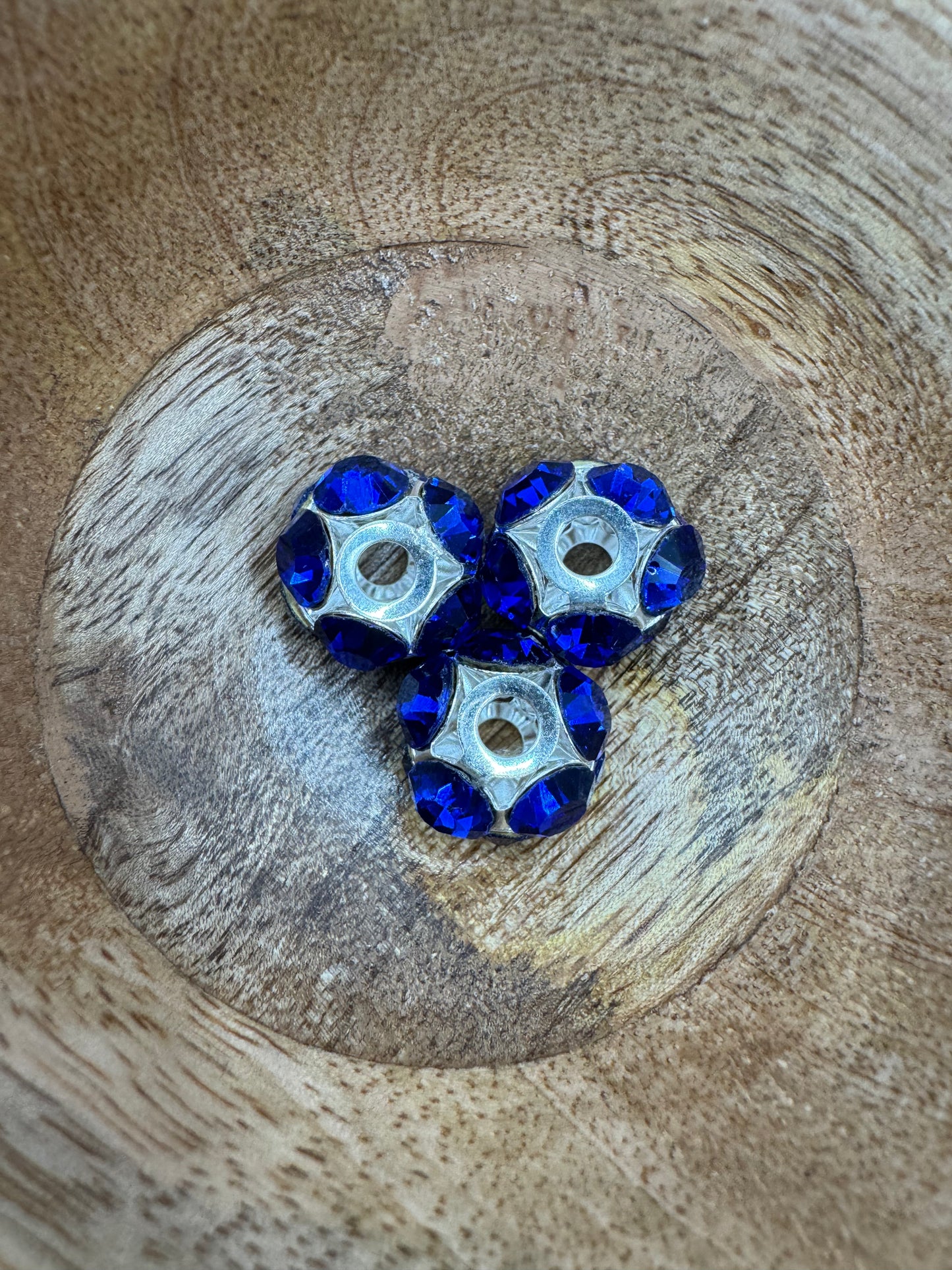 Royal Silver Rhinestone Bead