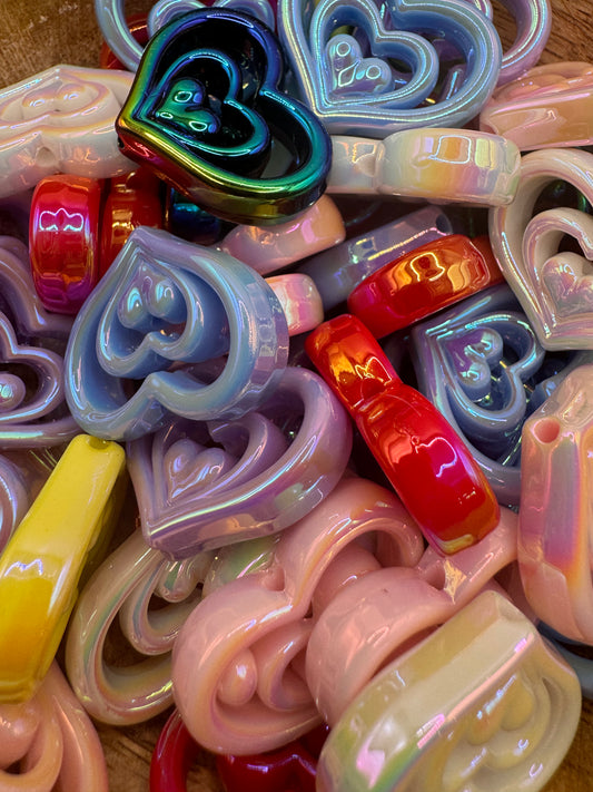 Mix Heart Beads