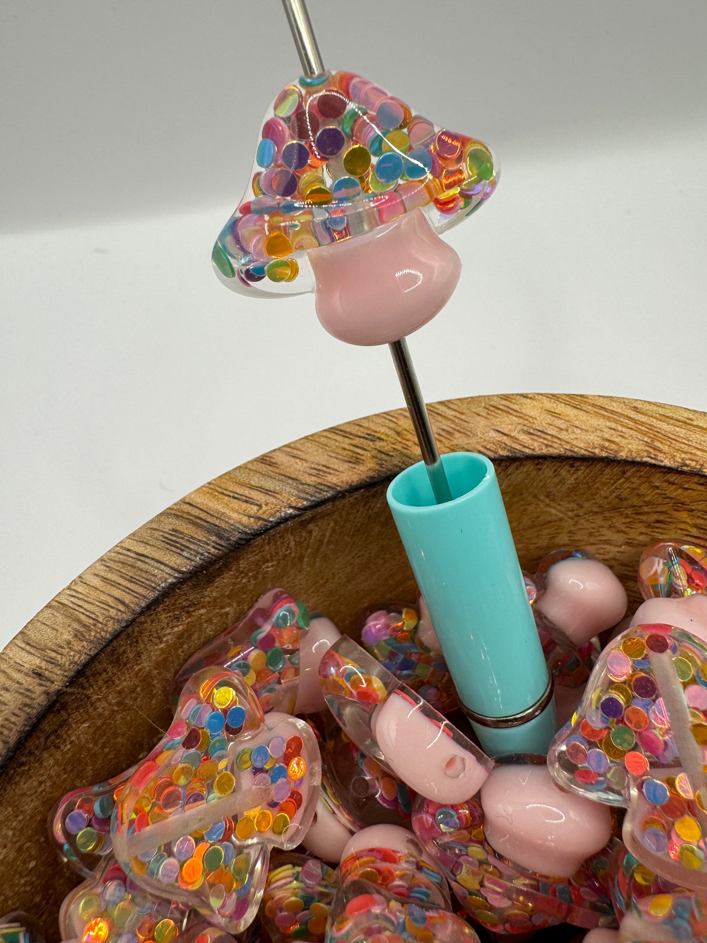 Pink Confetti Mushroom